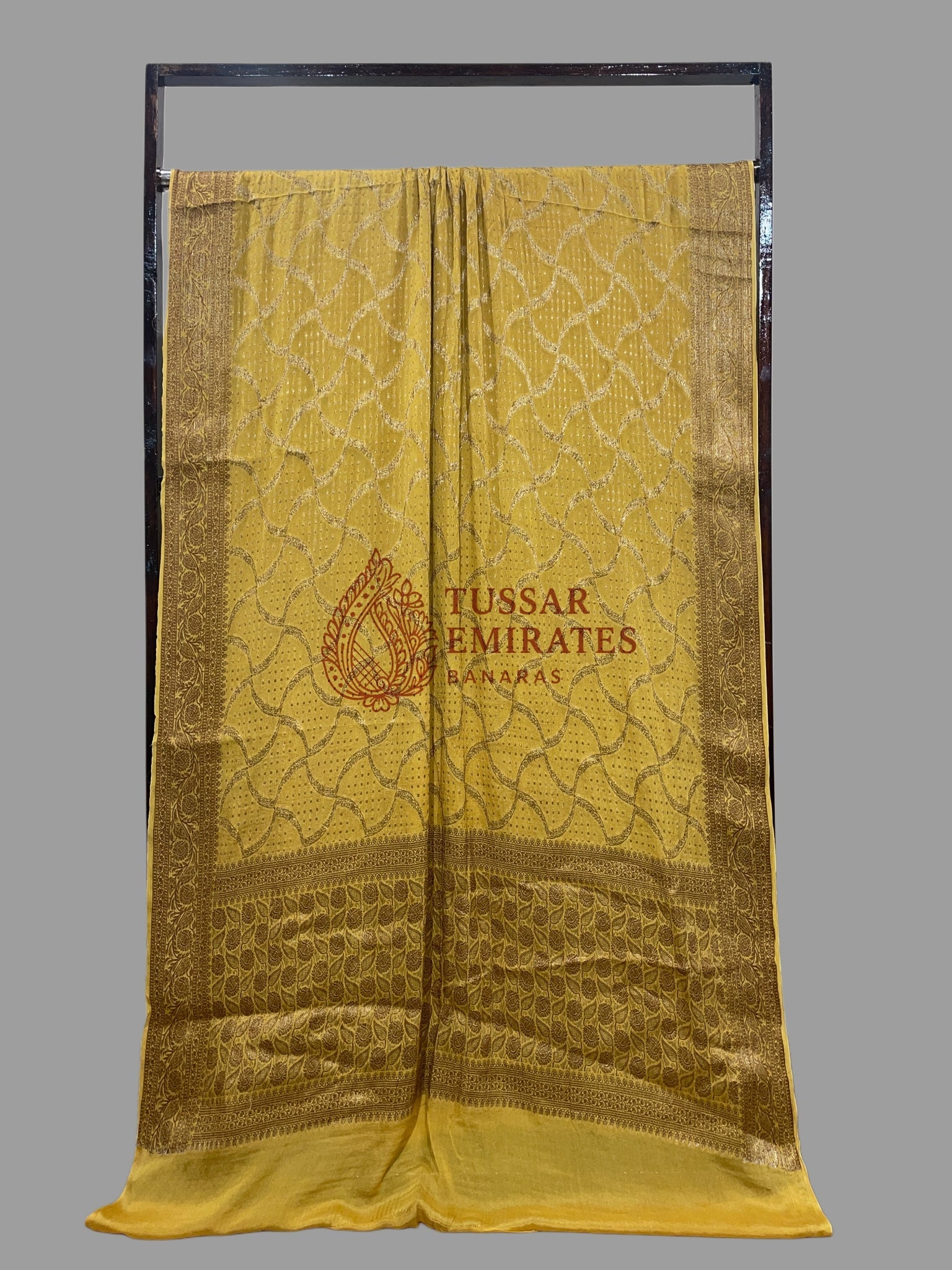 Pure Khaddi Chiffon Banarasi Saree - Tussar Emirates
