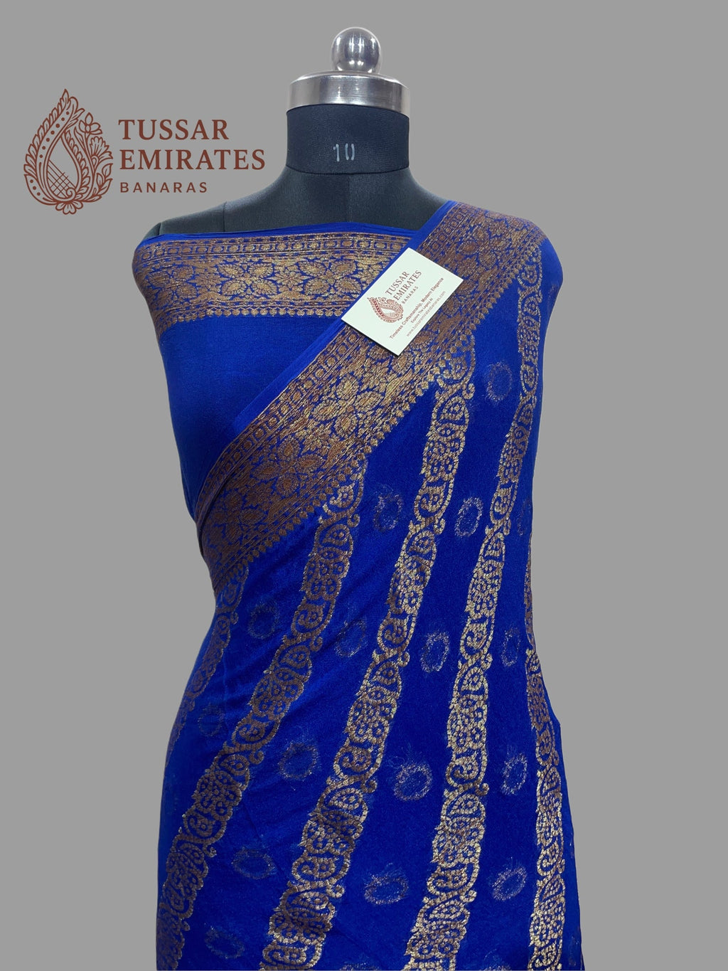 Pure Khaddi Chiffon Banarasi Saree - Tussar Emirates