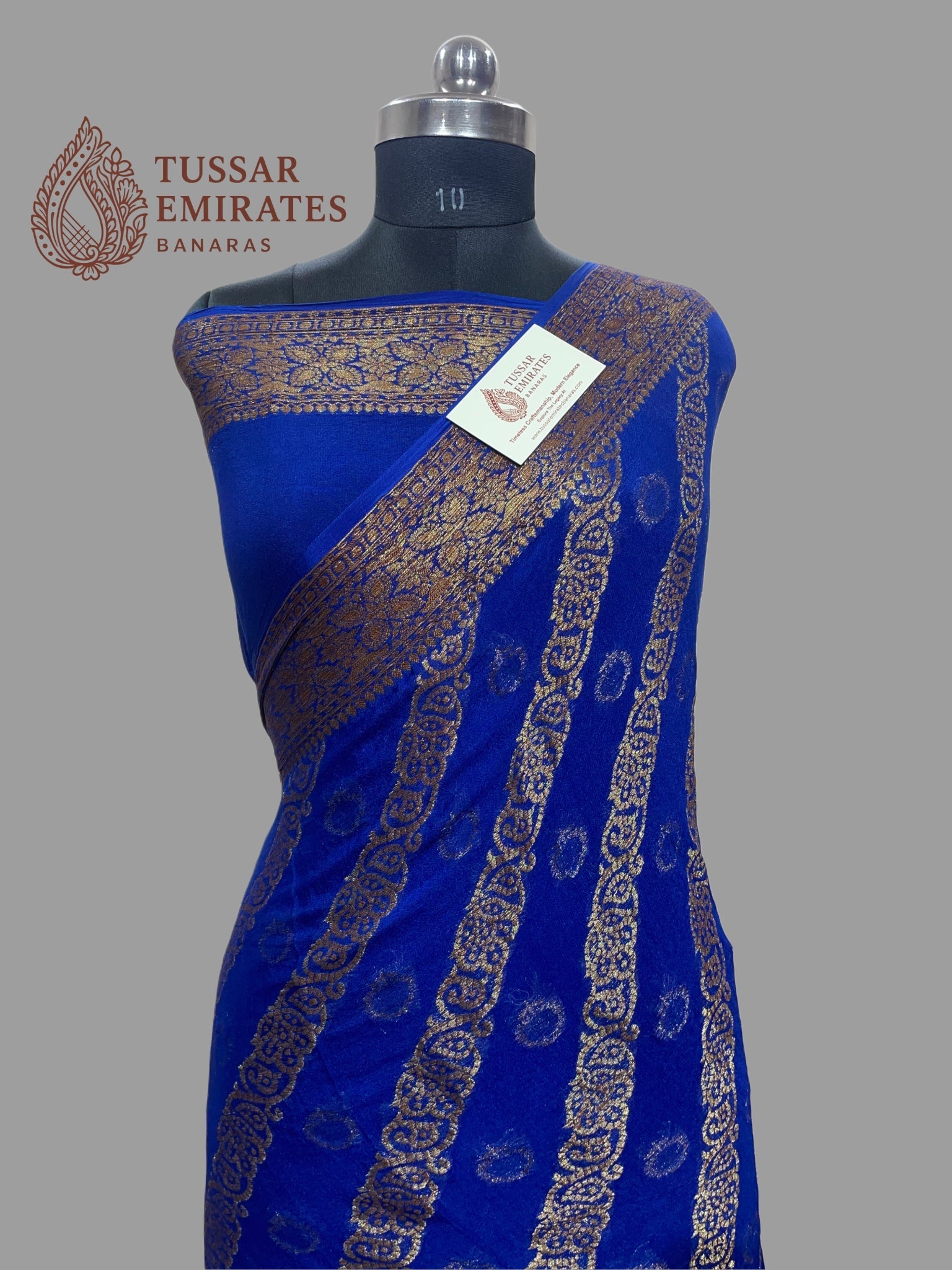 Pure Khaddi Chiffon Banarasi Saree - Tussar Emirates