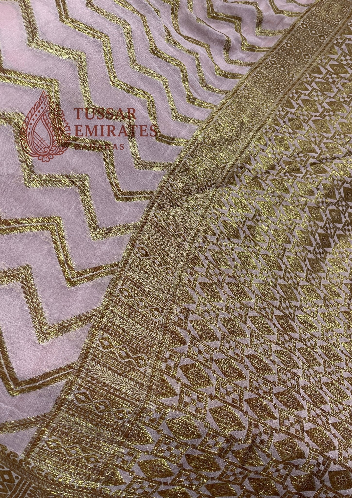 Pure Khaddi Chiffon Banarasi Saree - Tussar Emirates