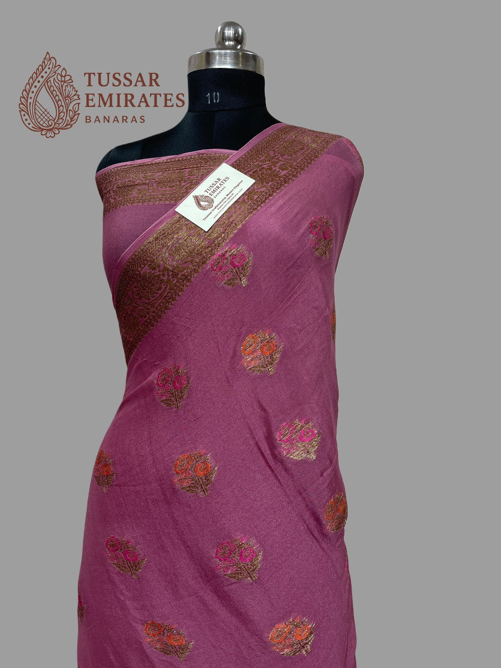 Pure Khaddi Chiffon Banarasi Saree - Tussar Emirates