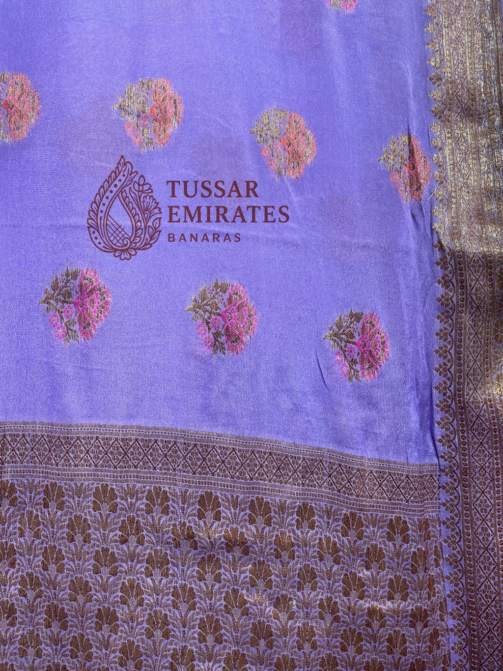 Pure Khaddi Chiffon Banarasi Saree - Tussar Emirates