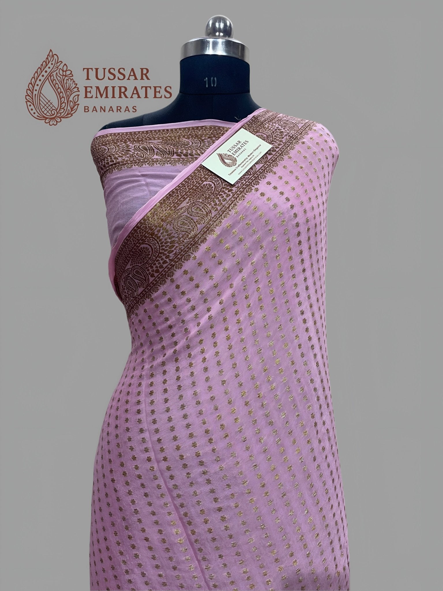 Pure Khaddi Chiffon Banarasi Saree - Tussar Emirates
