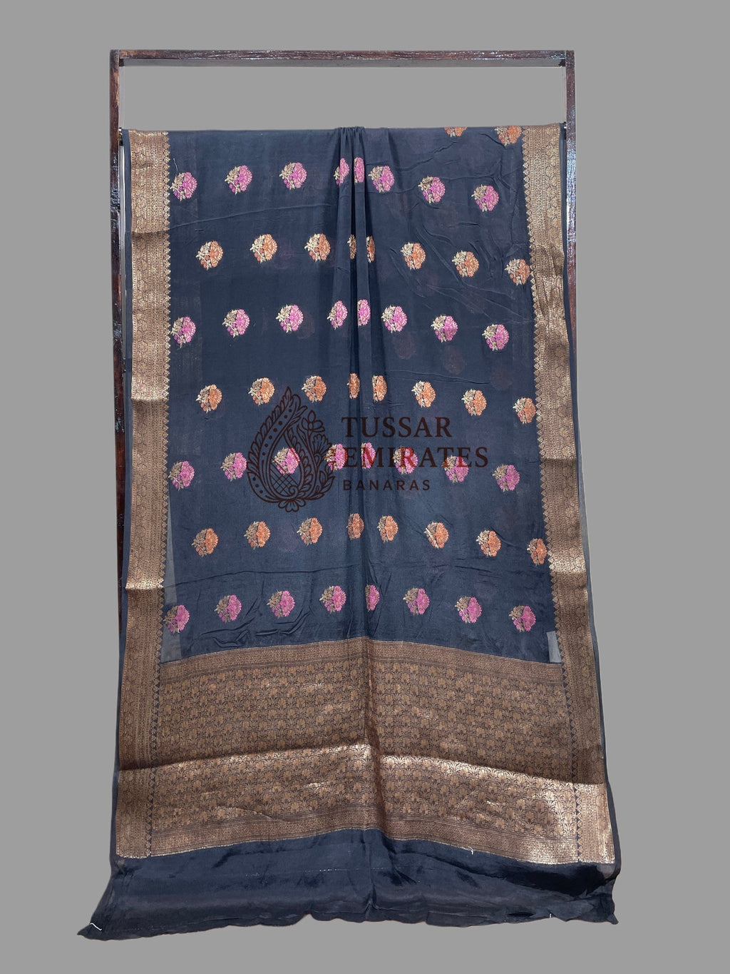 Pure Khaddi Chiffon Banarasi Saree - Tussar Emirates