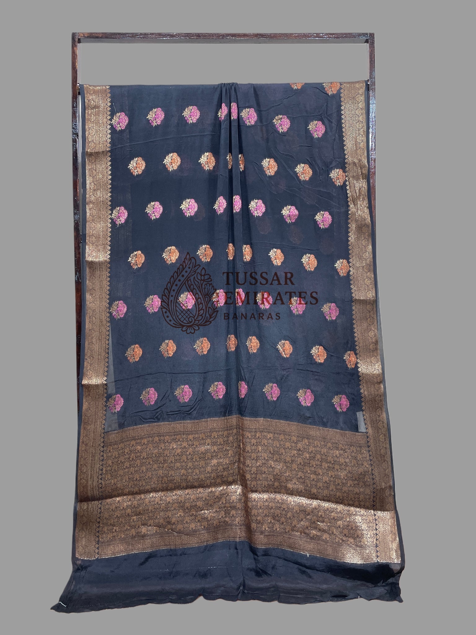 Pure Khaddi Chiffon Banarasi Saree - Tussar Emirates