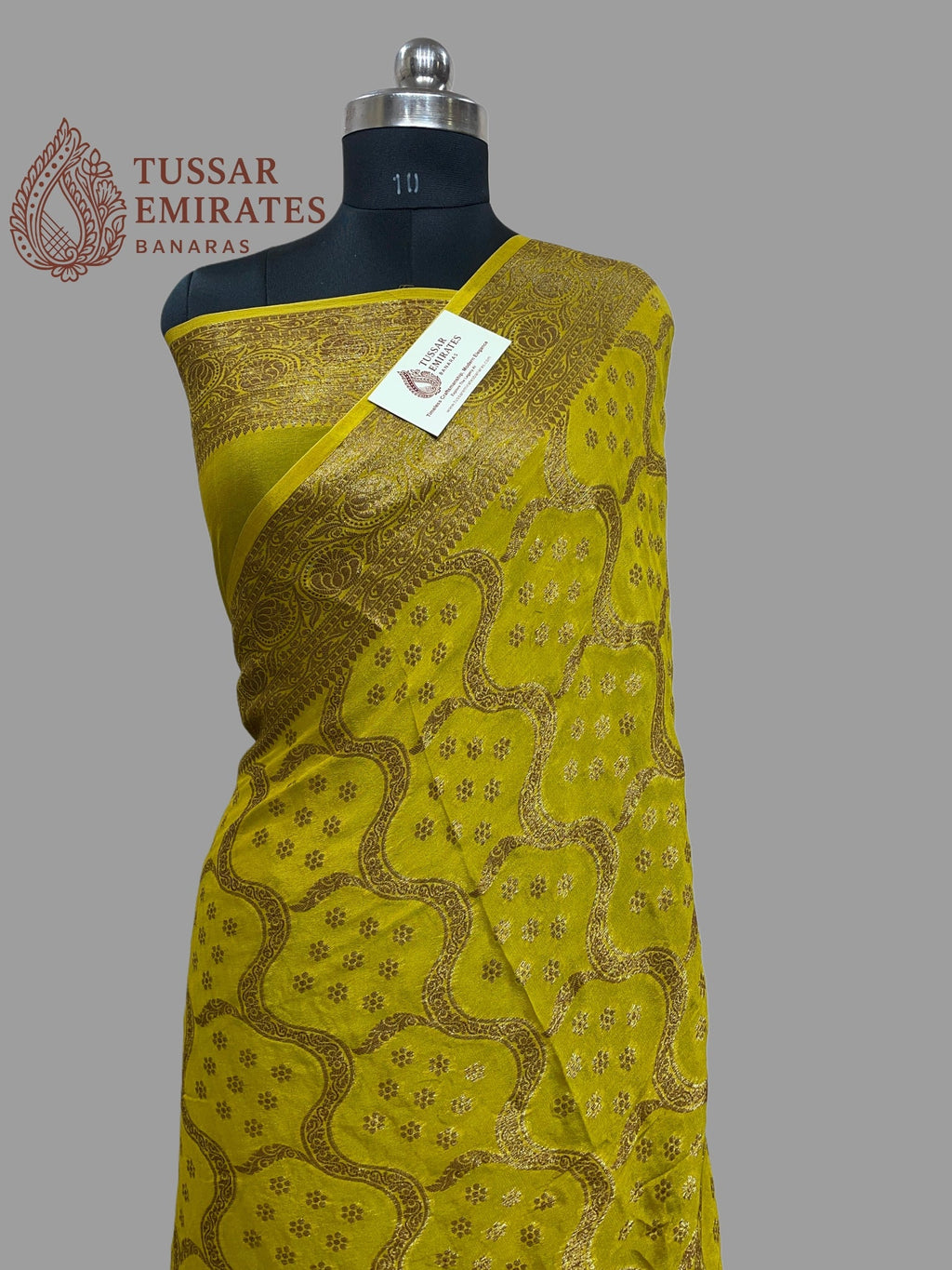 Pure Khaddi Chiffon Banarasi Saree - Tussar Emirates