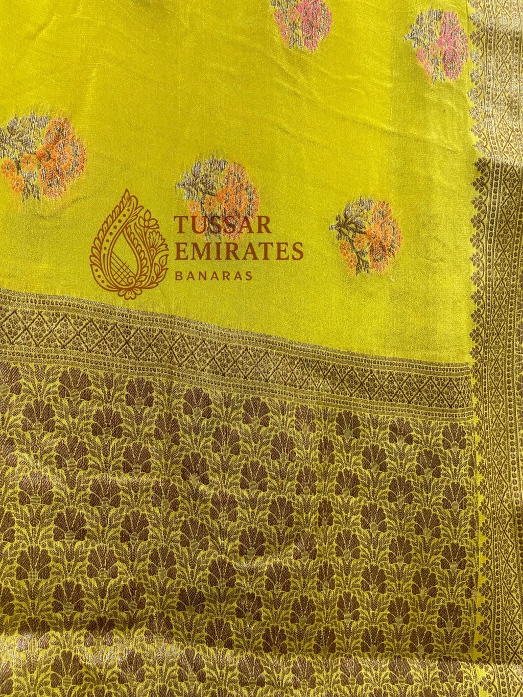 Pure Khaddi Chiffon Banarasi Saree - Tussar Emirates