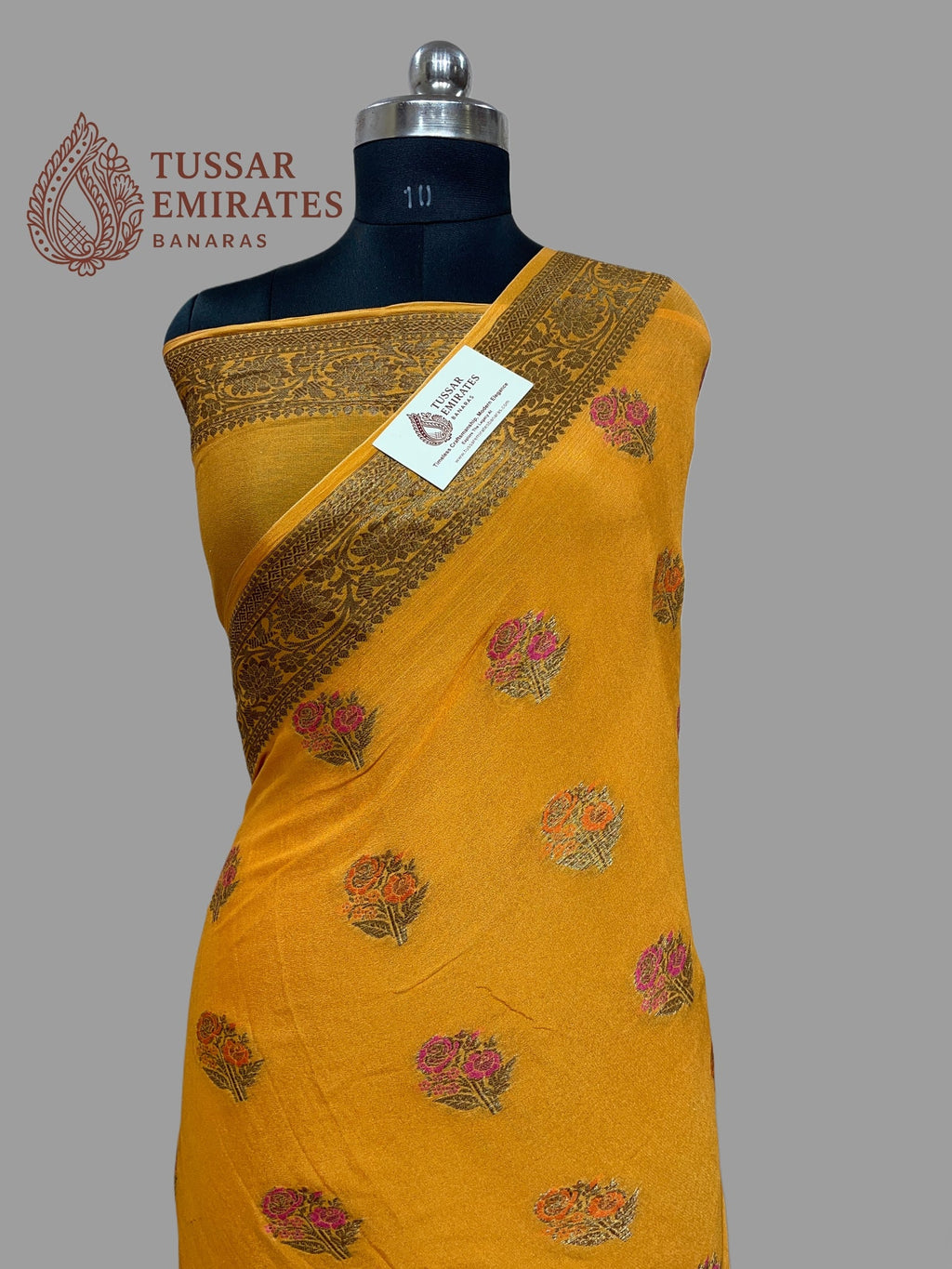 Pure Khaddi Chiffon Banarasi Saree - Tussar Emirates