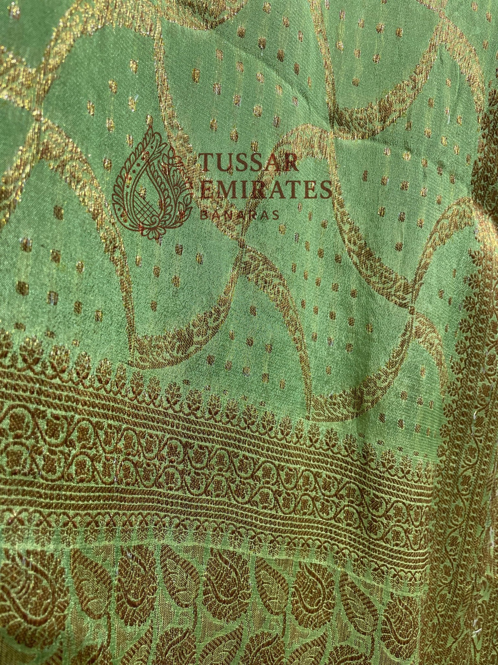 Pure Khaddi Chiffon Banarasi Saree - Tussar Emirates