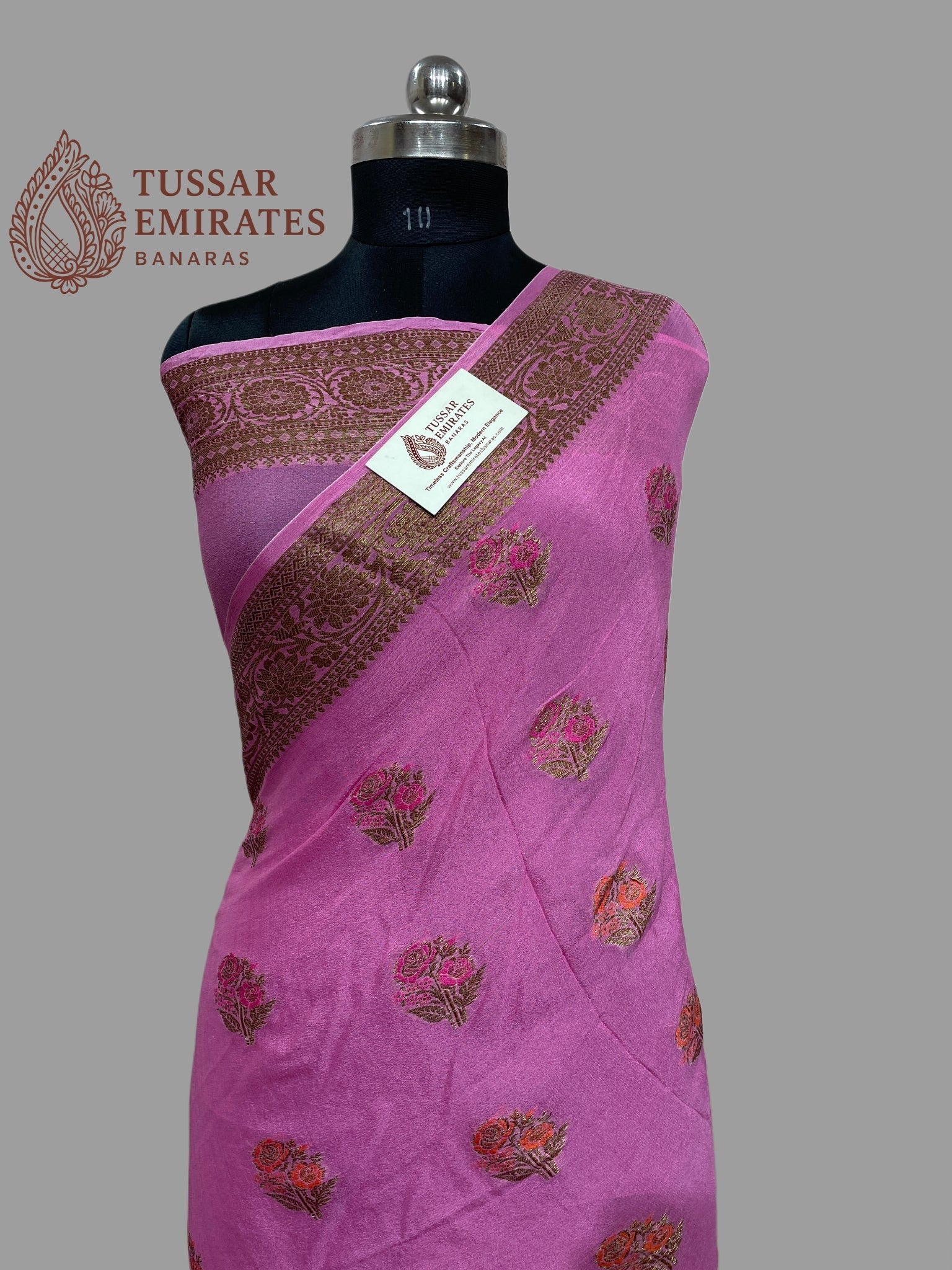 Pure Khaddi Chiffon Banarasi Saree - Tussar Emirates