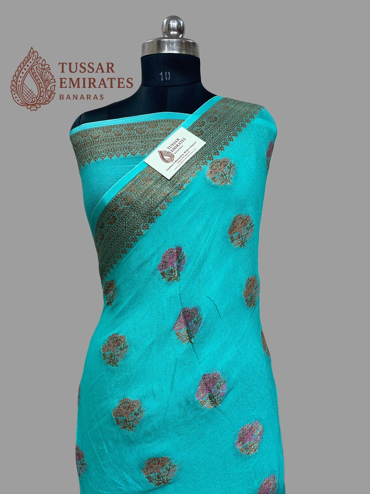 Pure Khaddi Chiffon Banarasi Saree - Tussar Emirates