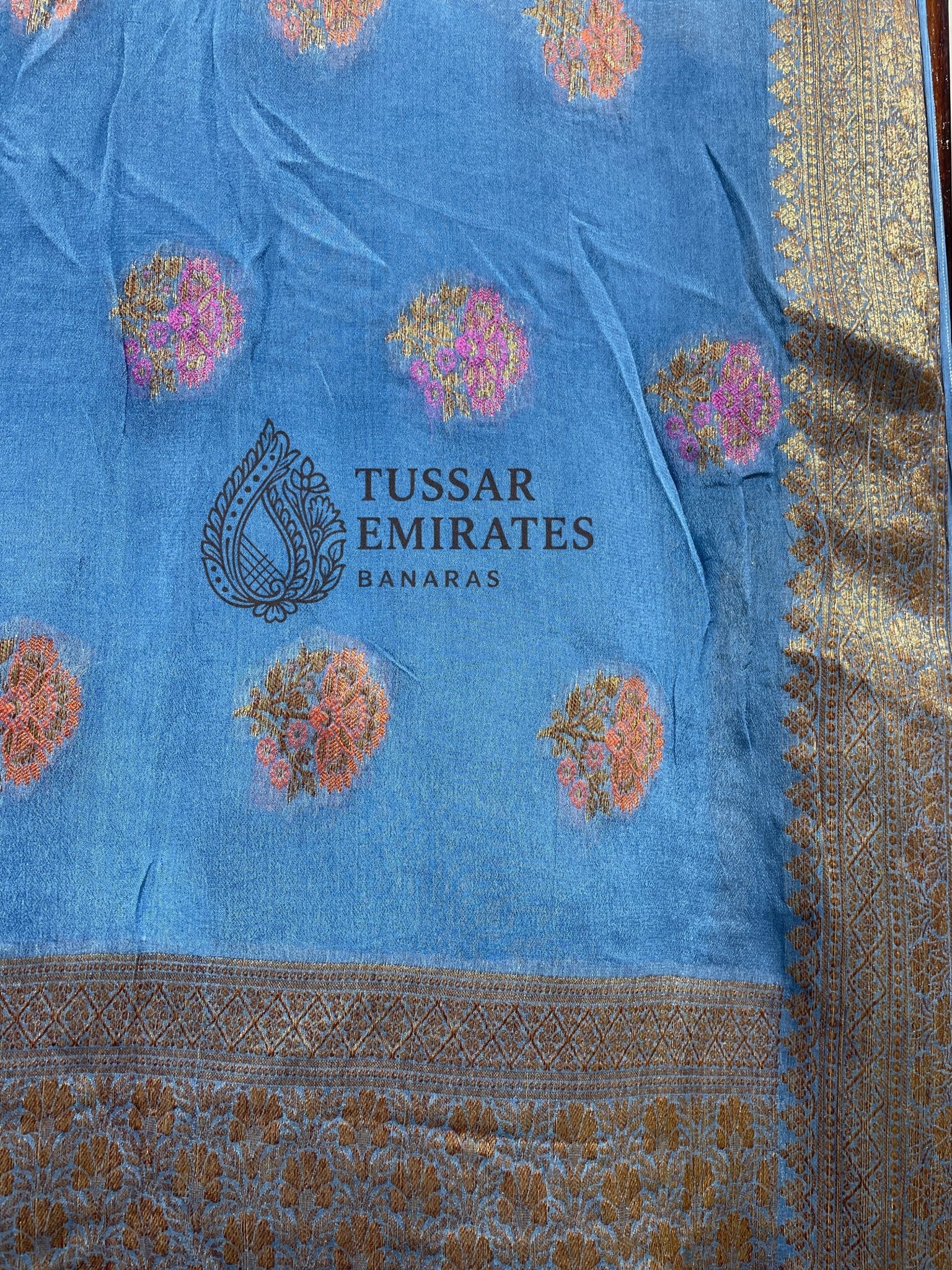 Pure Khaddi Chiffon Banarasi Saree - Tussar Emirates