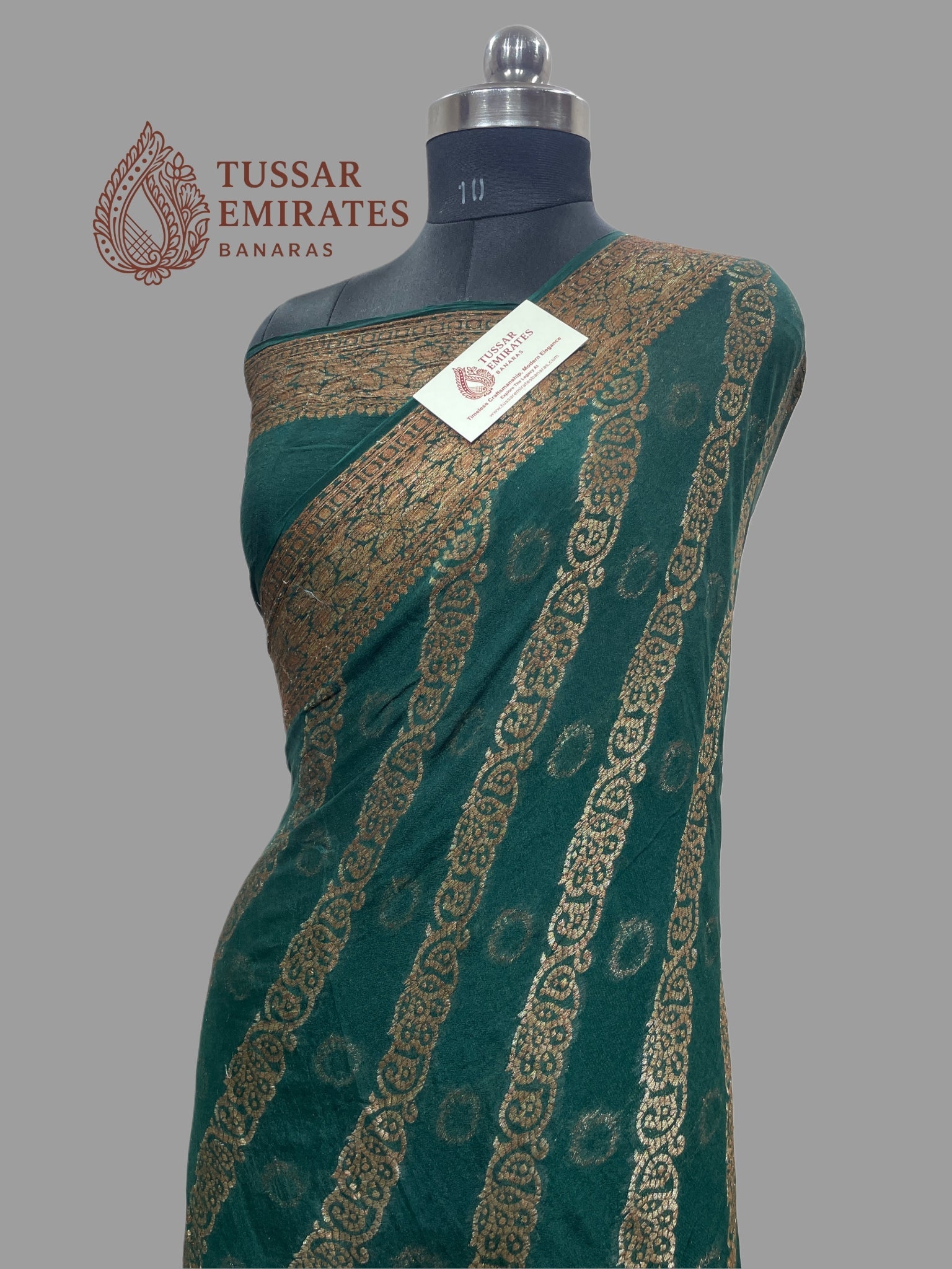 Pure Khaddi Chiffon Banarasi Saree - Tussar Emirates