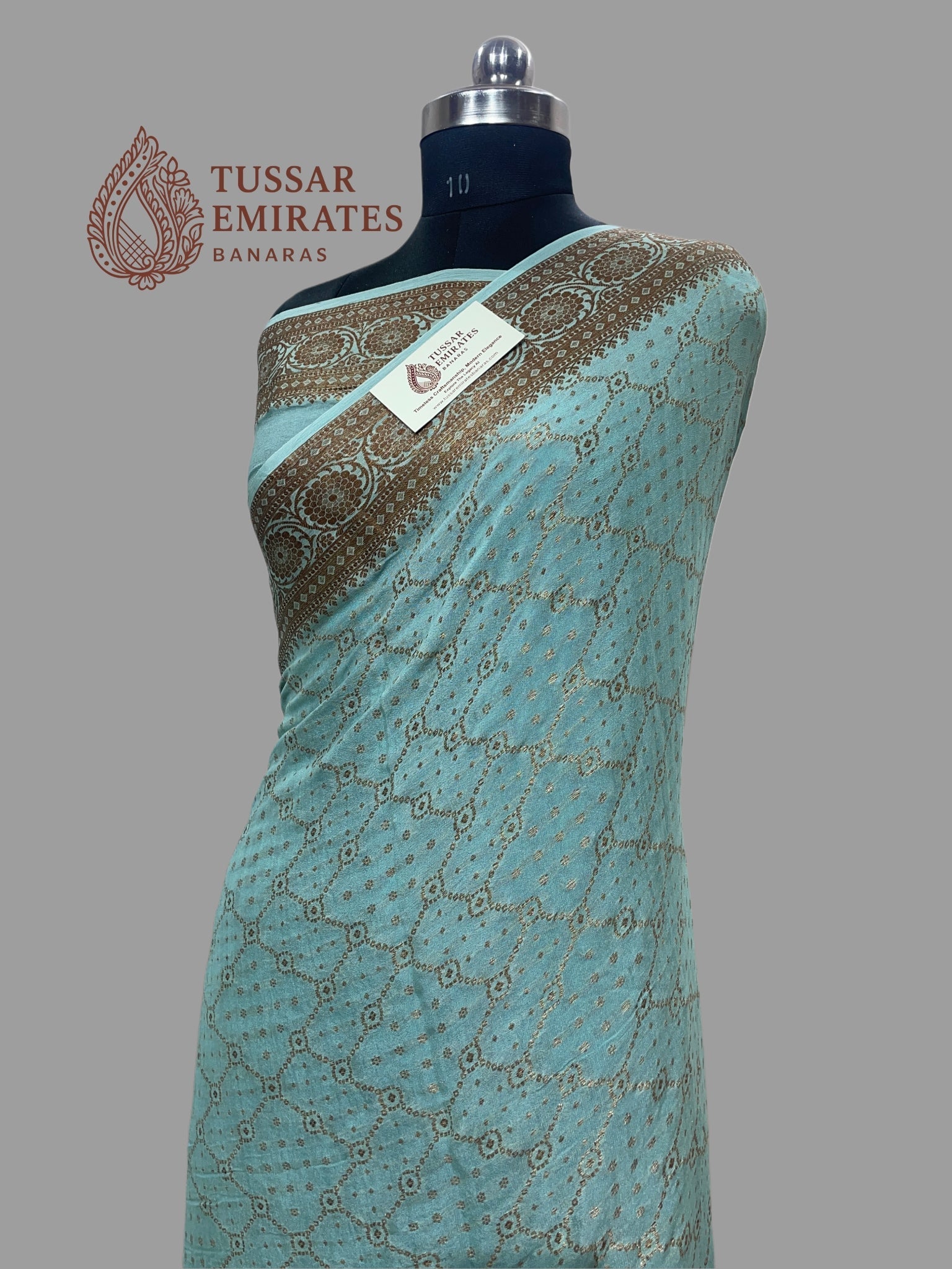 Pure Khaddi Chiffon Banarasi Saree - Tussar Emirates