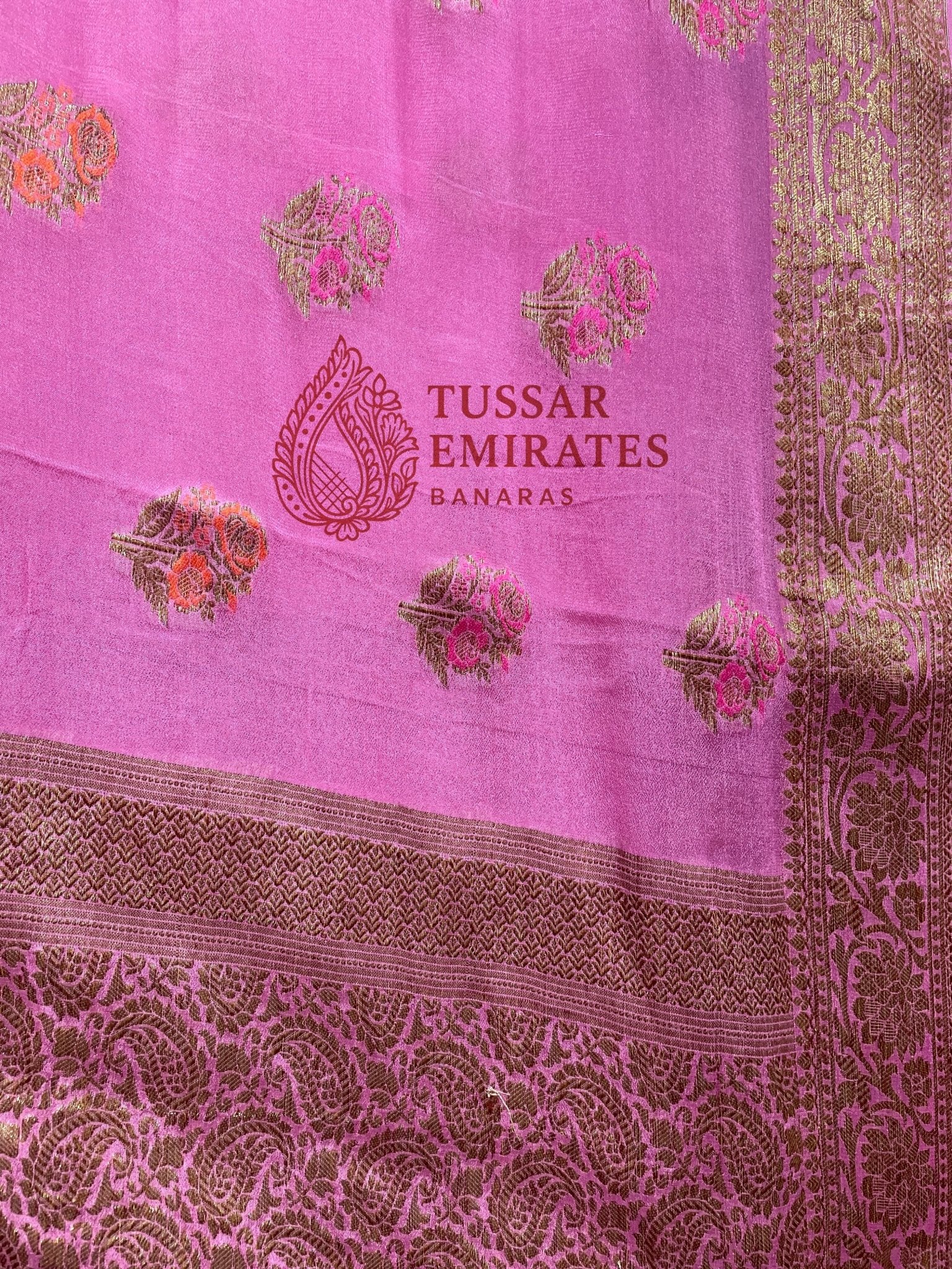 Pure Khaddi Chiffon Banarasi Saree - Tussar Emirates