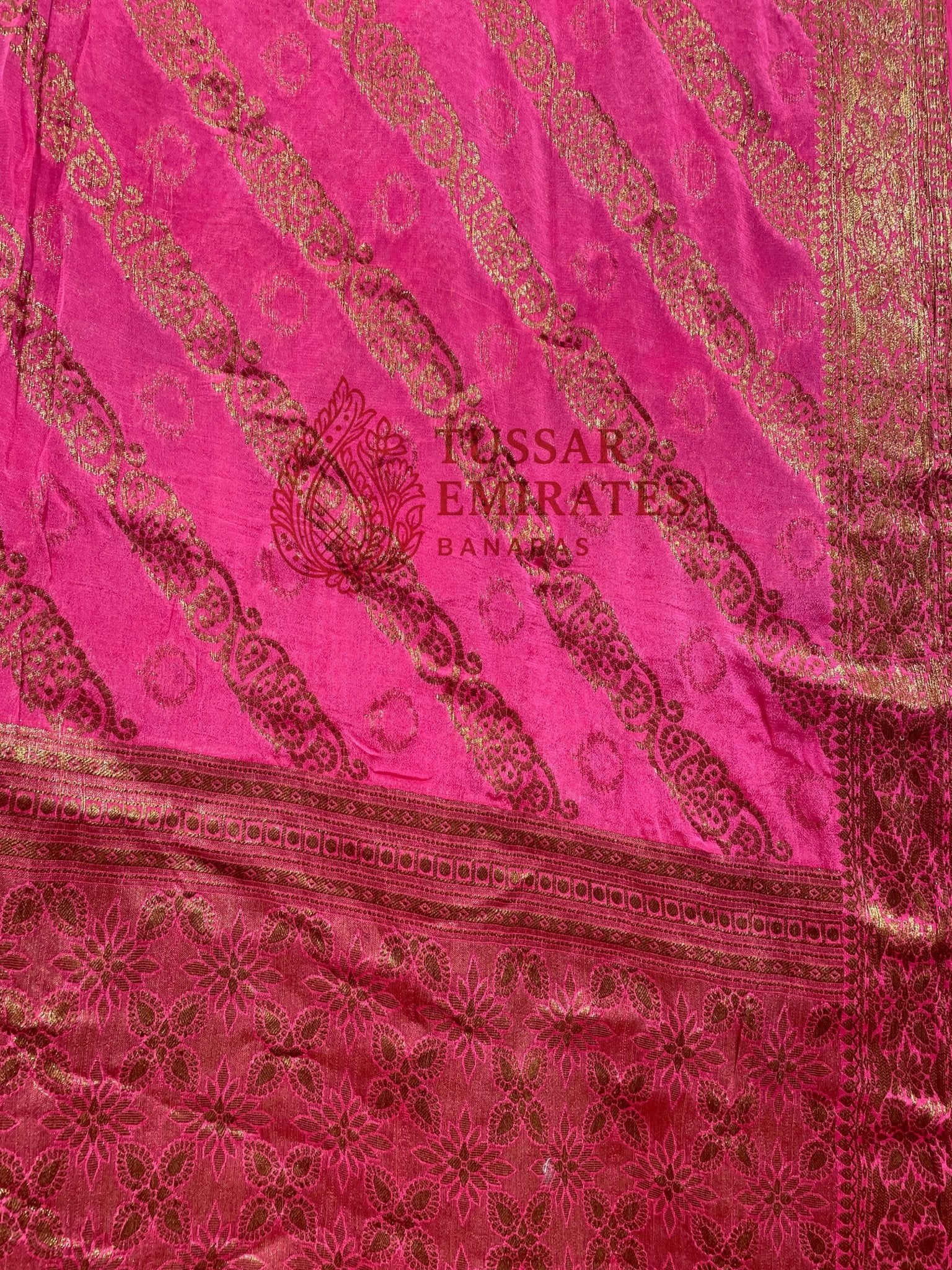 Pure Khaddi Chiffon Banarasi Saree - Tussar Emirates