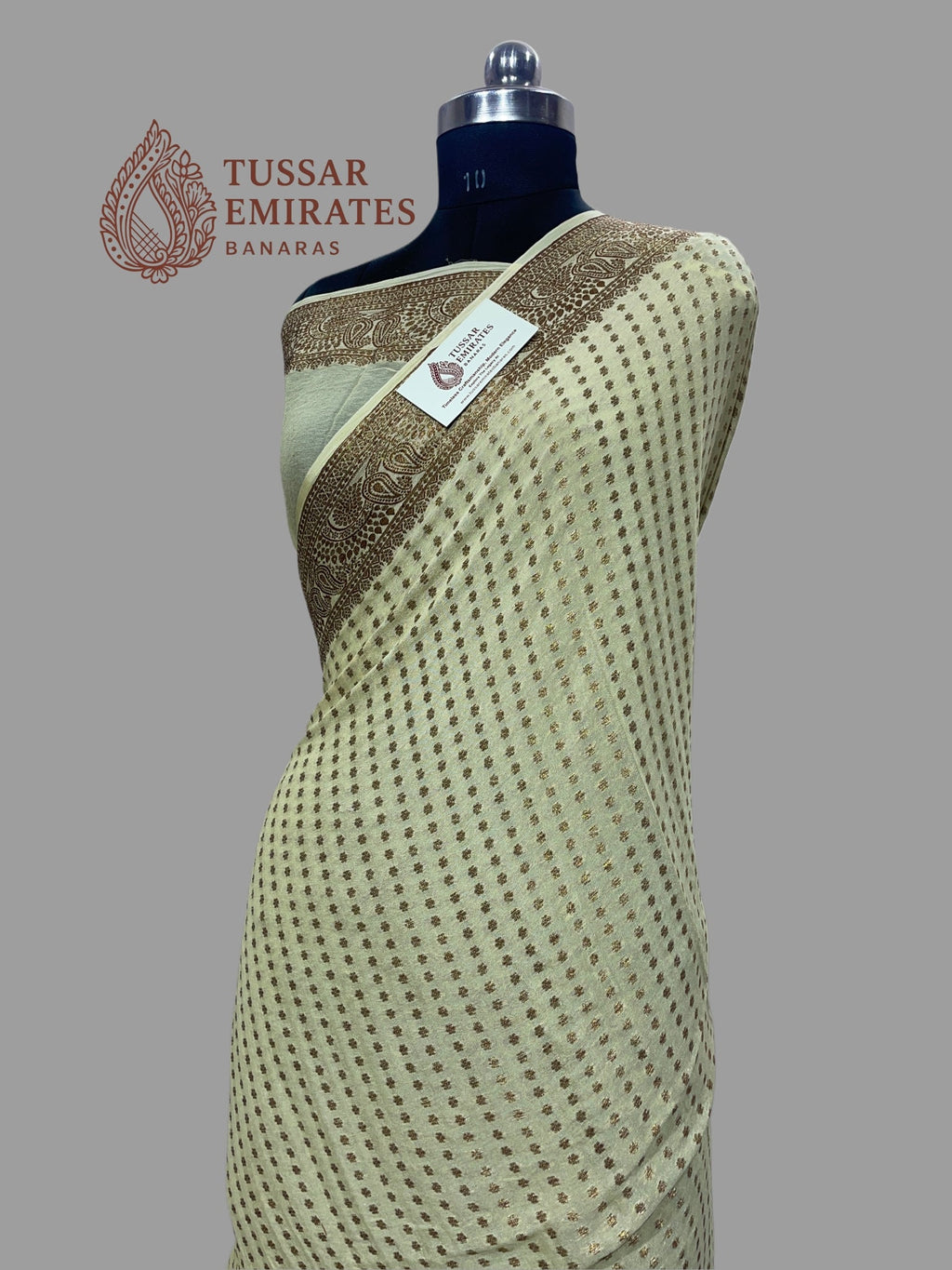Pure Khaddi Chiffon Banarasi Saree - Tussar Emirates