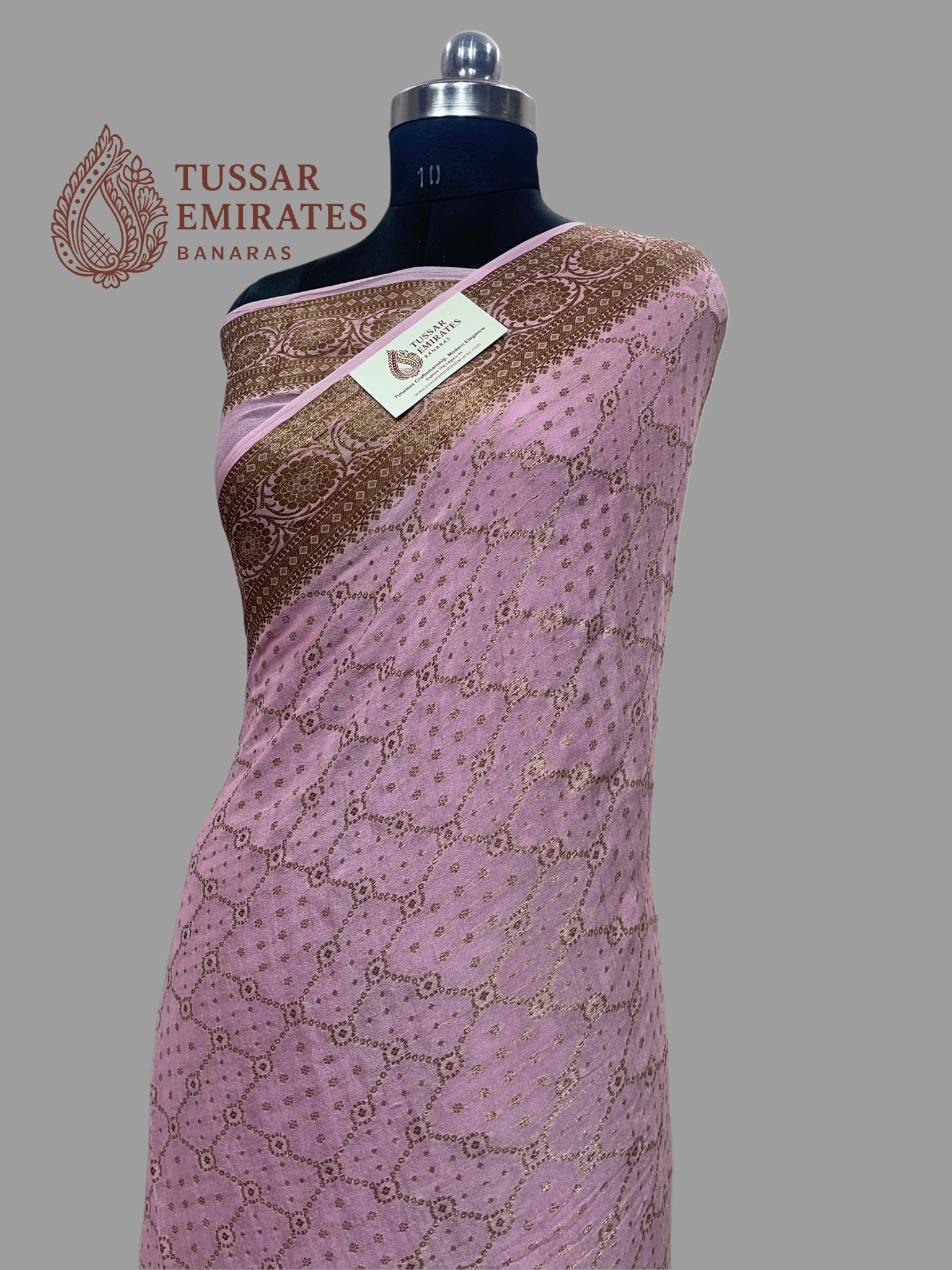 Pure Khaddi Chiffon Banarasi Saree - Tussar Emirates