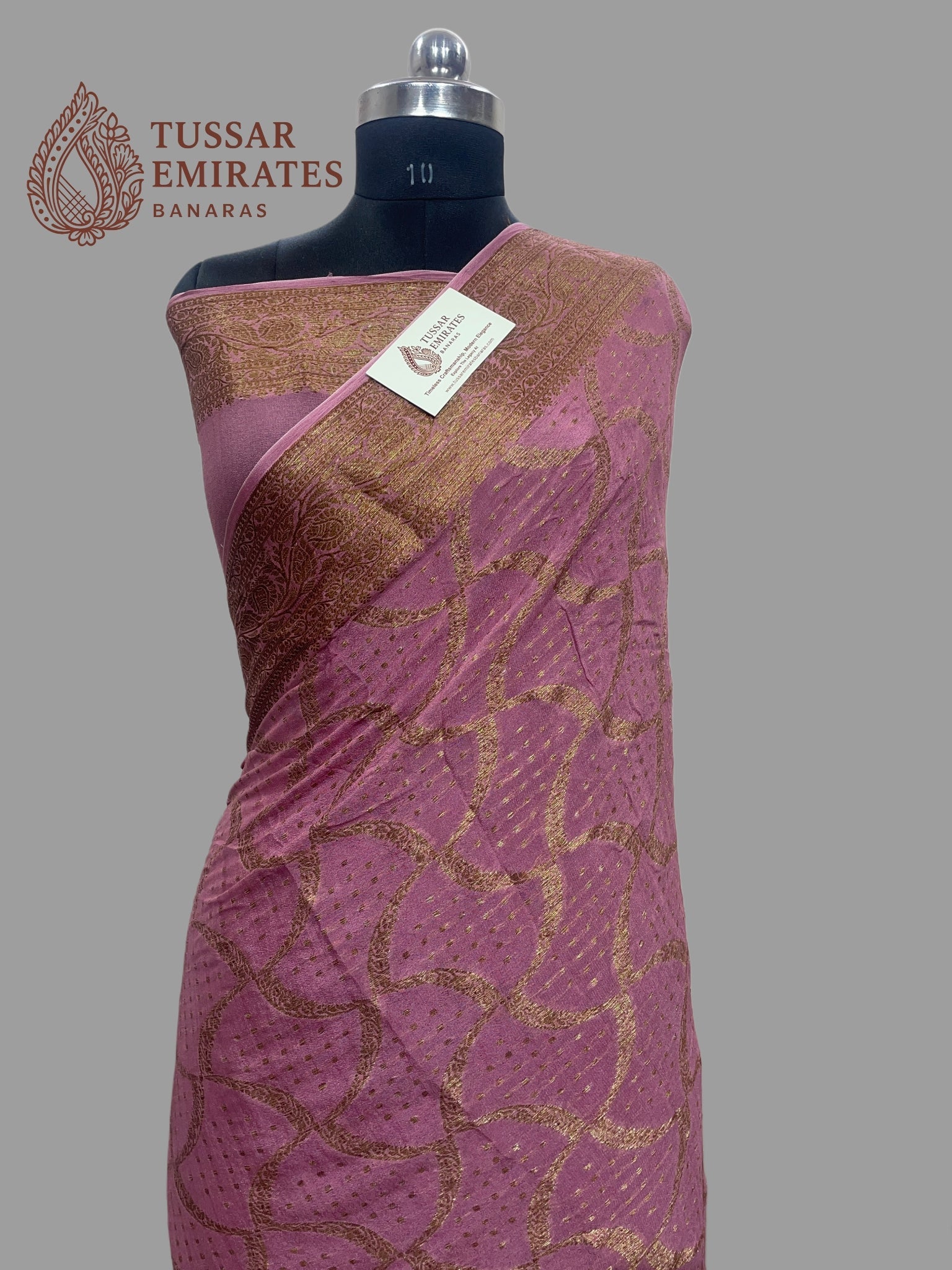 Pure Khaddi Chiffon Banarasi Saree - Tussar Emirates