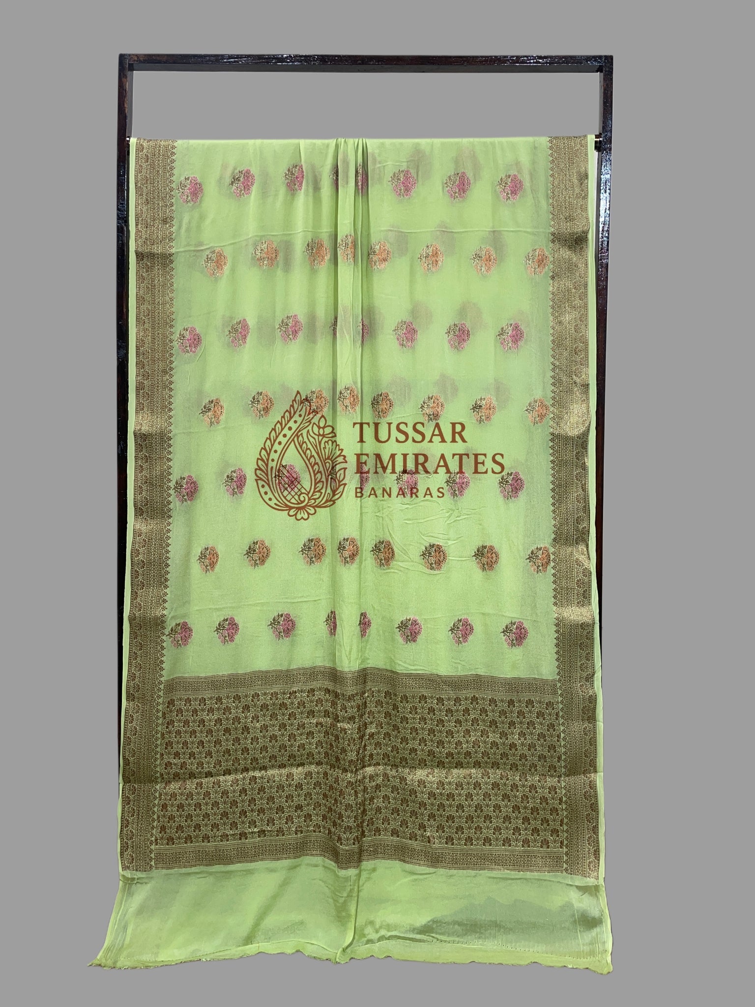 Pure Khaddi Chiffon Banarasi Saree - Tussar Emirates