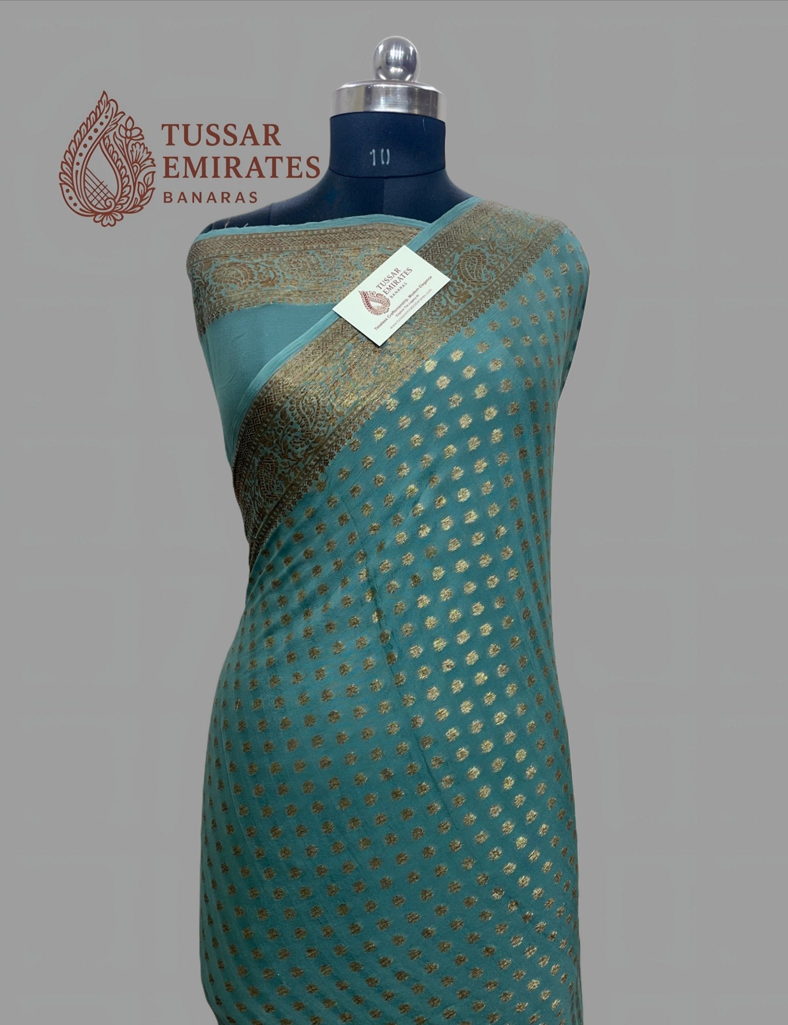 Pure Khaddi Chiffon Banarasi Saree - Tussar Emirates
