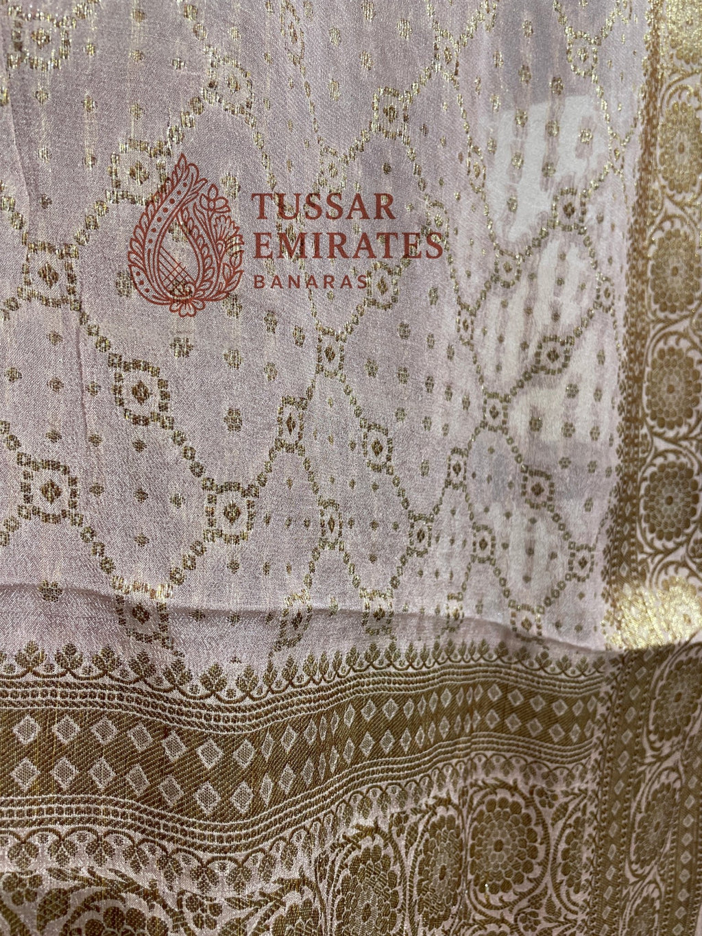 Pure Khaddi Chiffon Banarasi Saree - Tussar Emirates