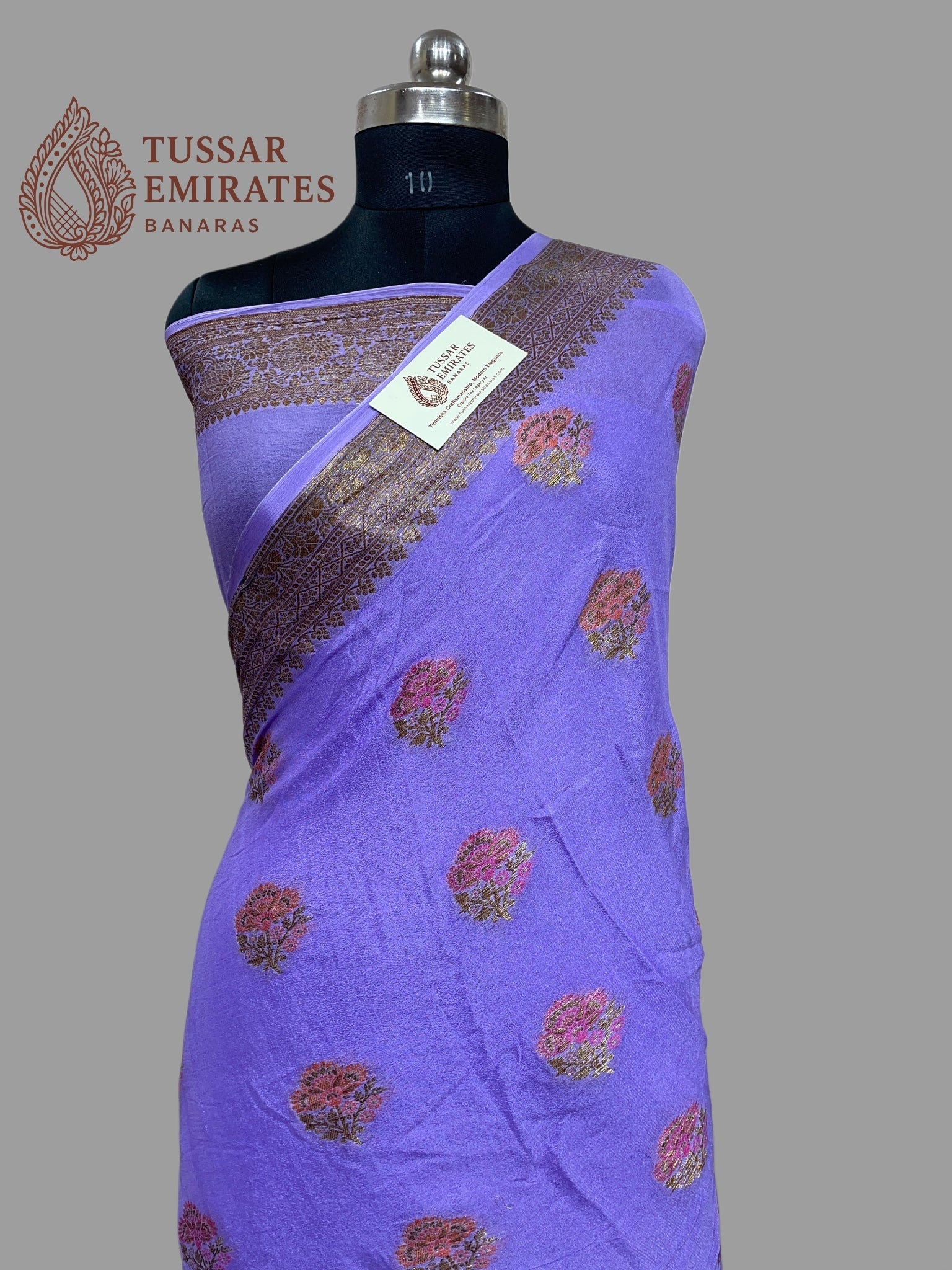 Pure Khaddi Chiffon Banarasi Saree - Tussar Emirates