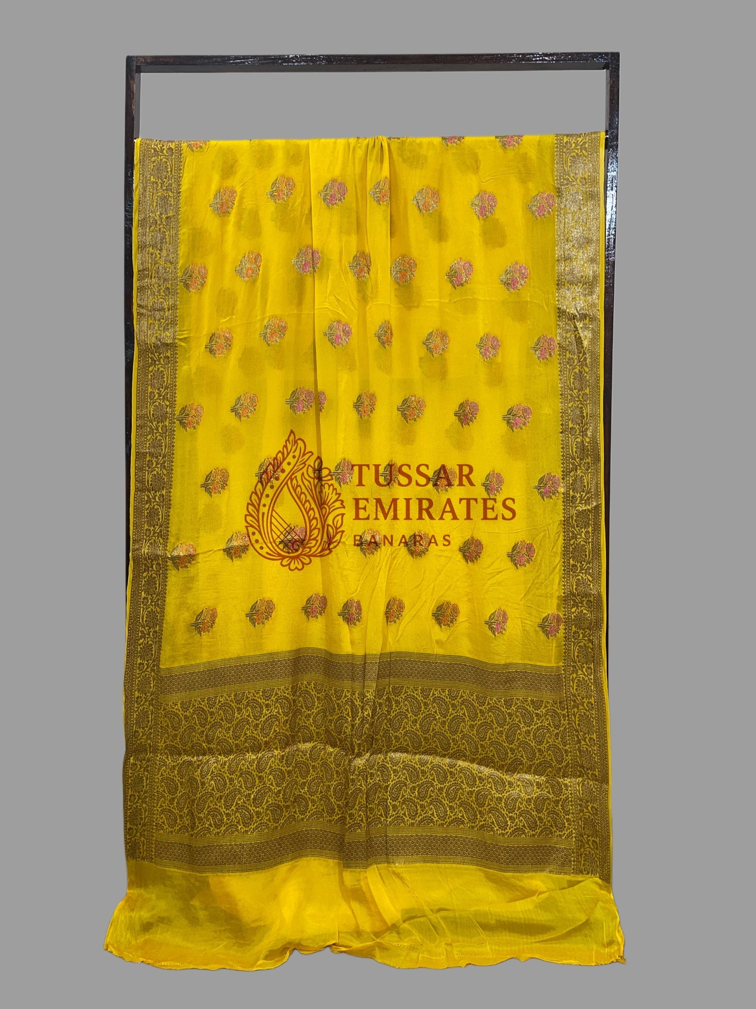 Pure Khaddi Chiffon Banarasi Saree - Tussar Emirates