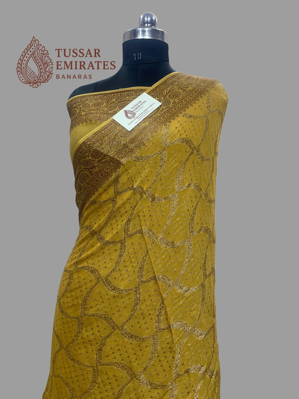 Pure Khaddi Chiffon Banarasi Saree - Tussar Emirates