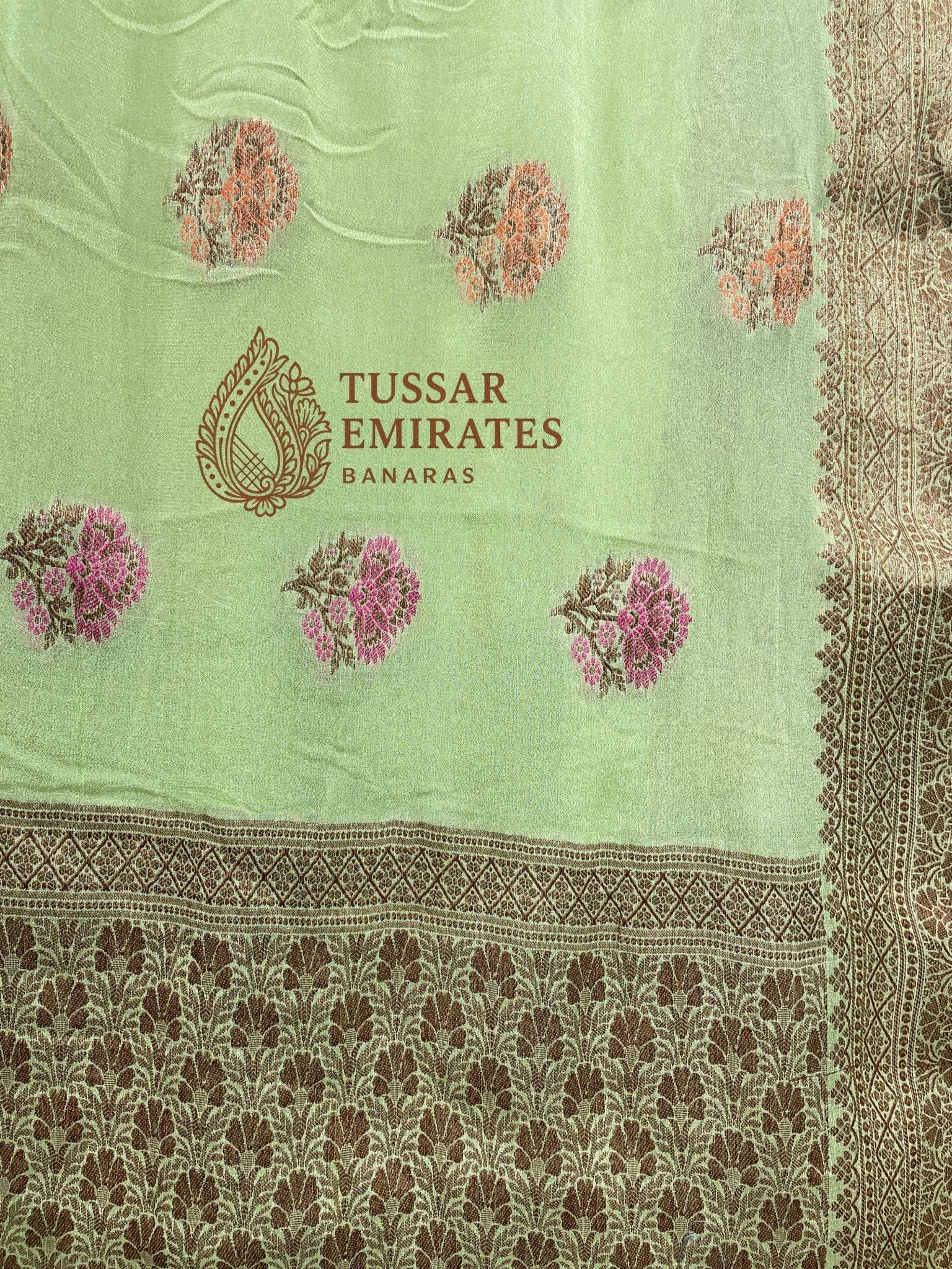 Pure Khaddi Chiffon Banarasi Saree - Tussar Emirates