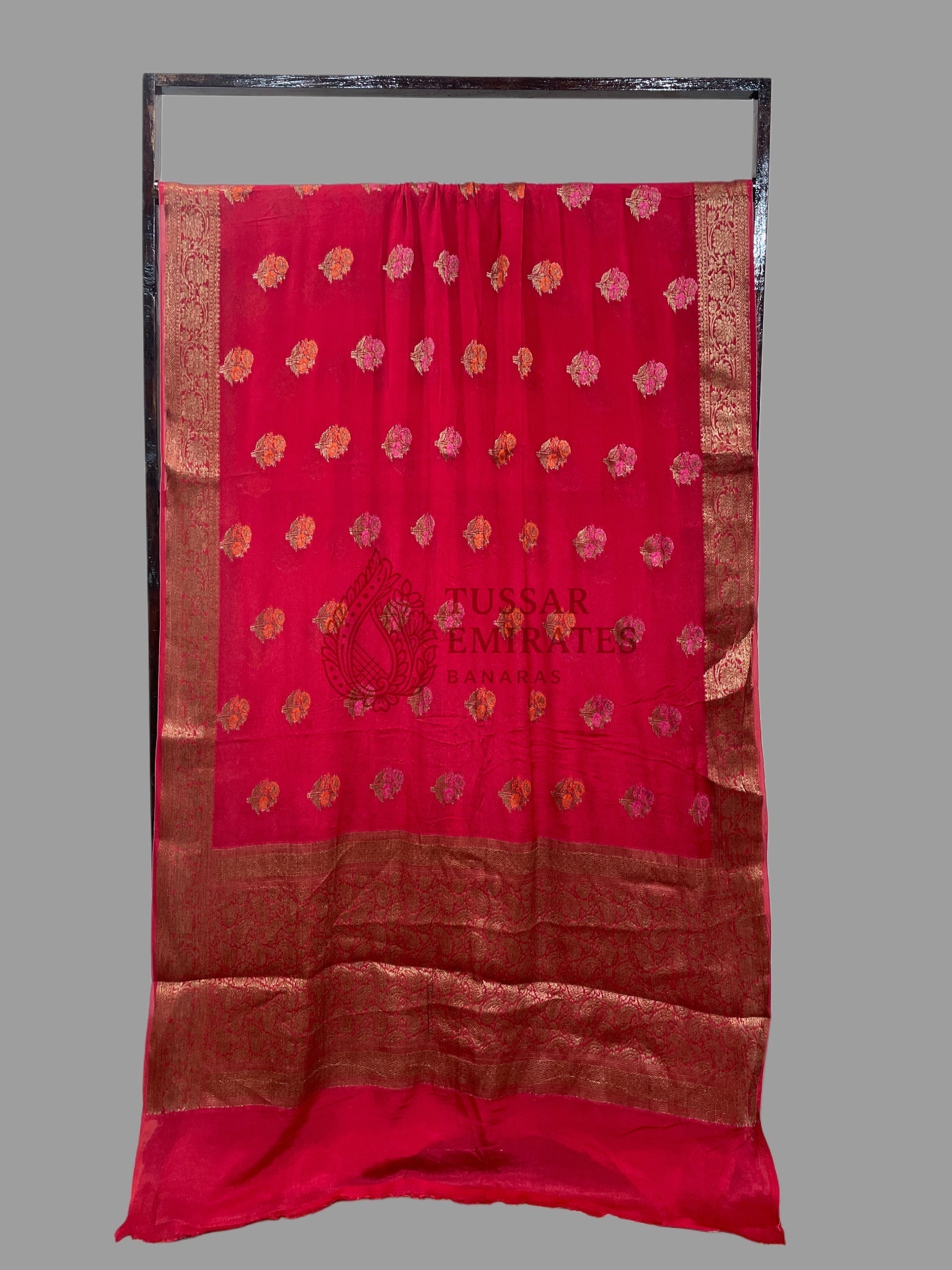 Pure Khaddi Chiffon Banarasi Saree - Tussar Emirates