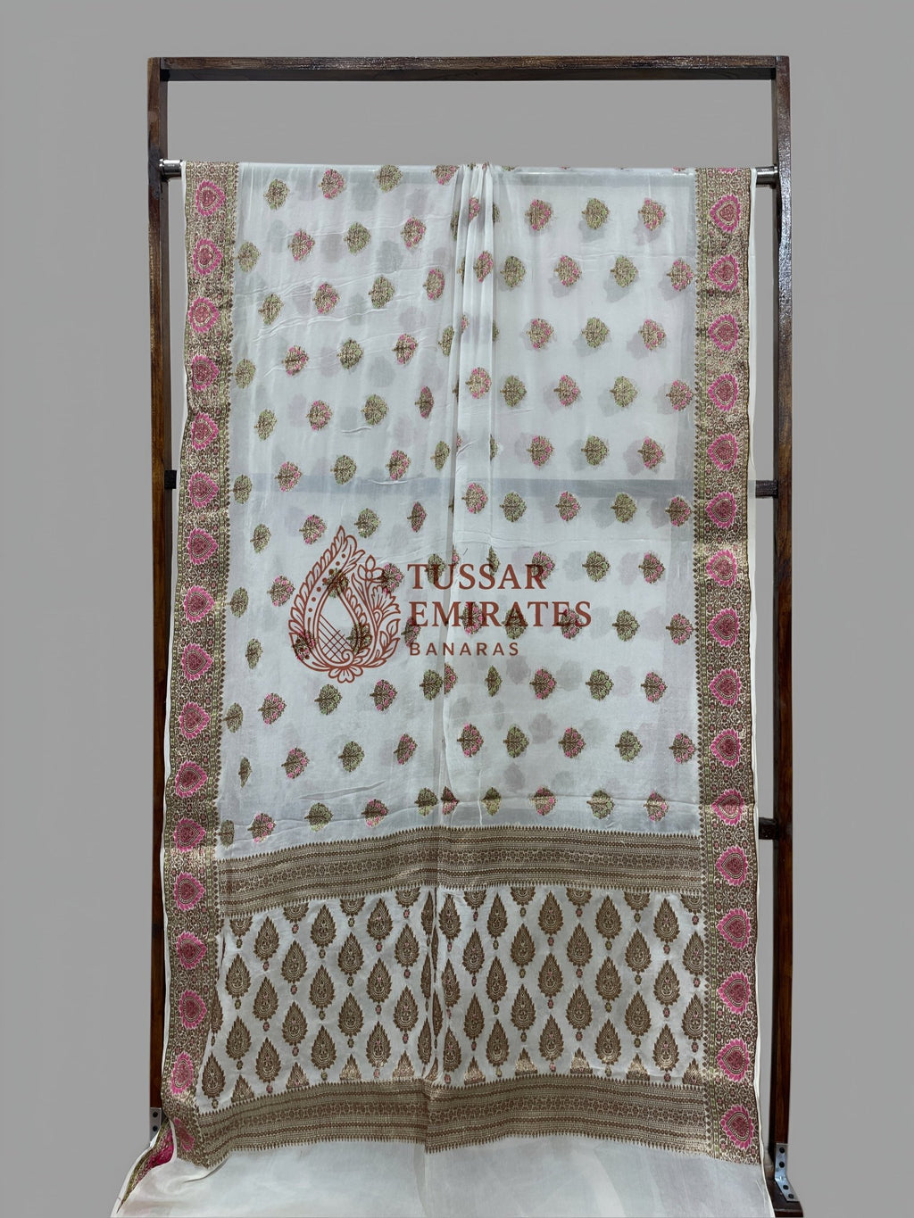 Pure Khaddi Chiffon Banarasi Saree - Tussar Emirates