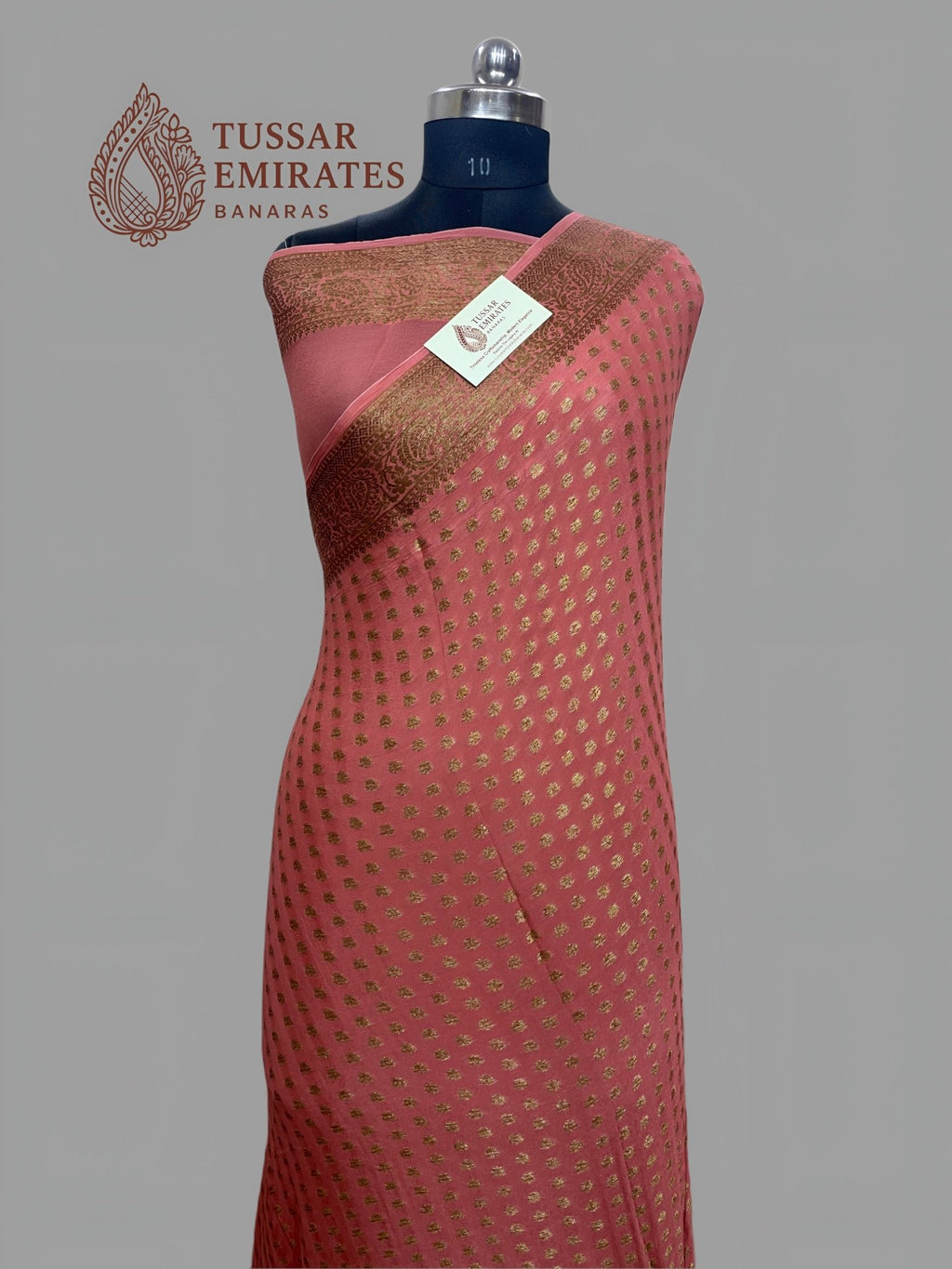 Pure Khaddi Chiffon Banarasi Saree - Tussar Emirates