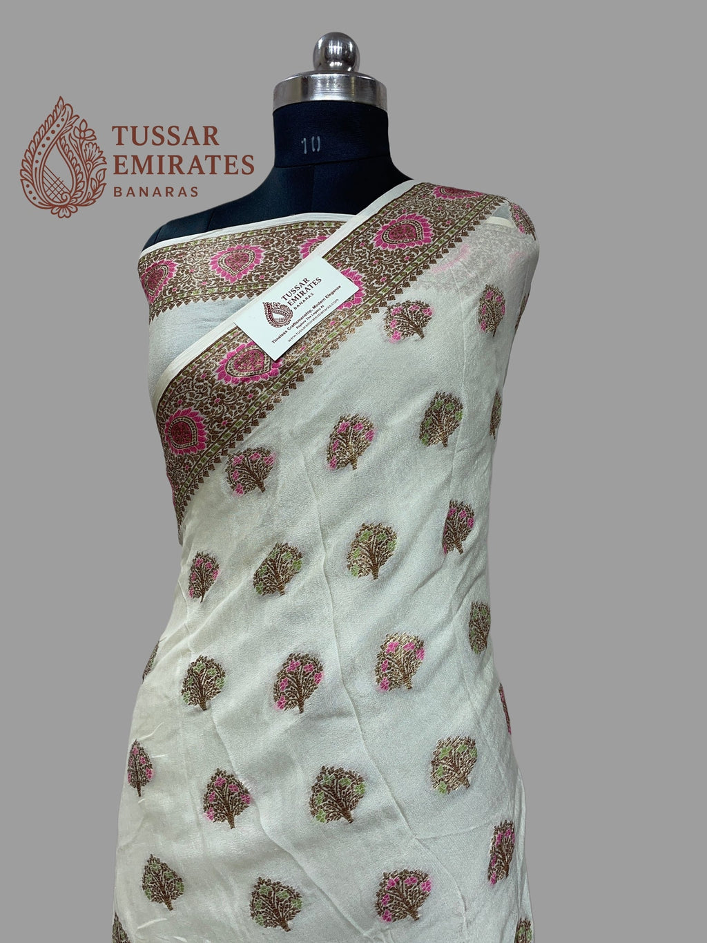 Pure Khaddi Chiffon Banarasi Saree - Tussar Emirates