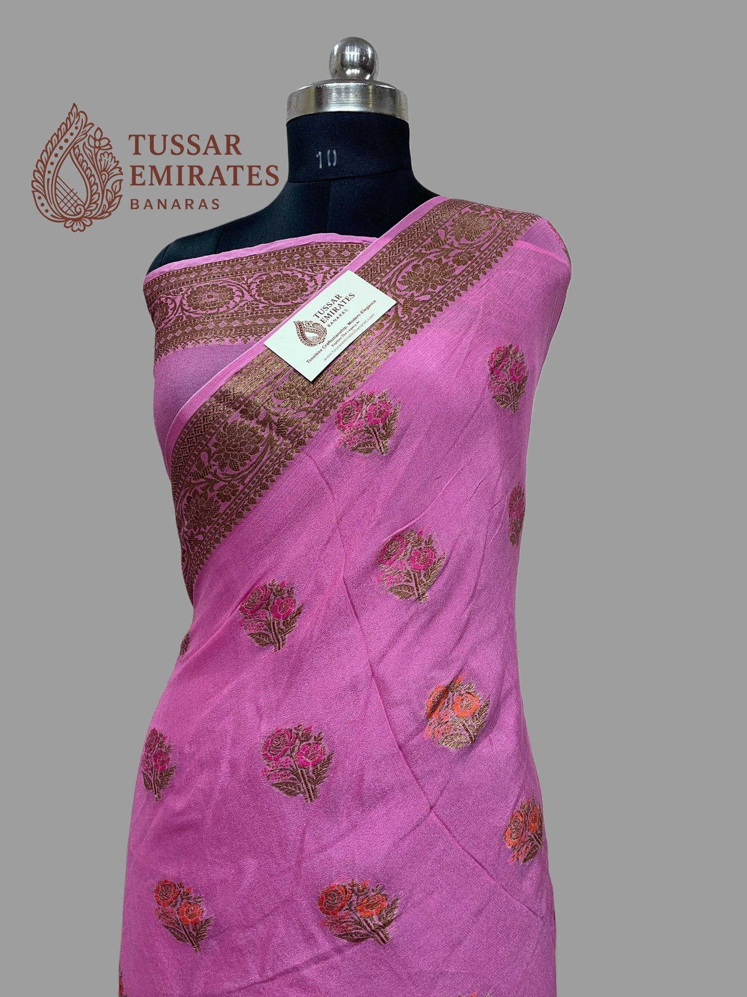 Pure Khaddi Chiffon Banarasi Saree - Tussar Emirates