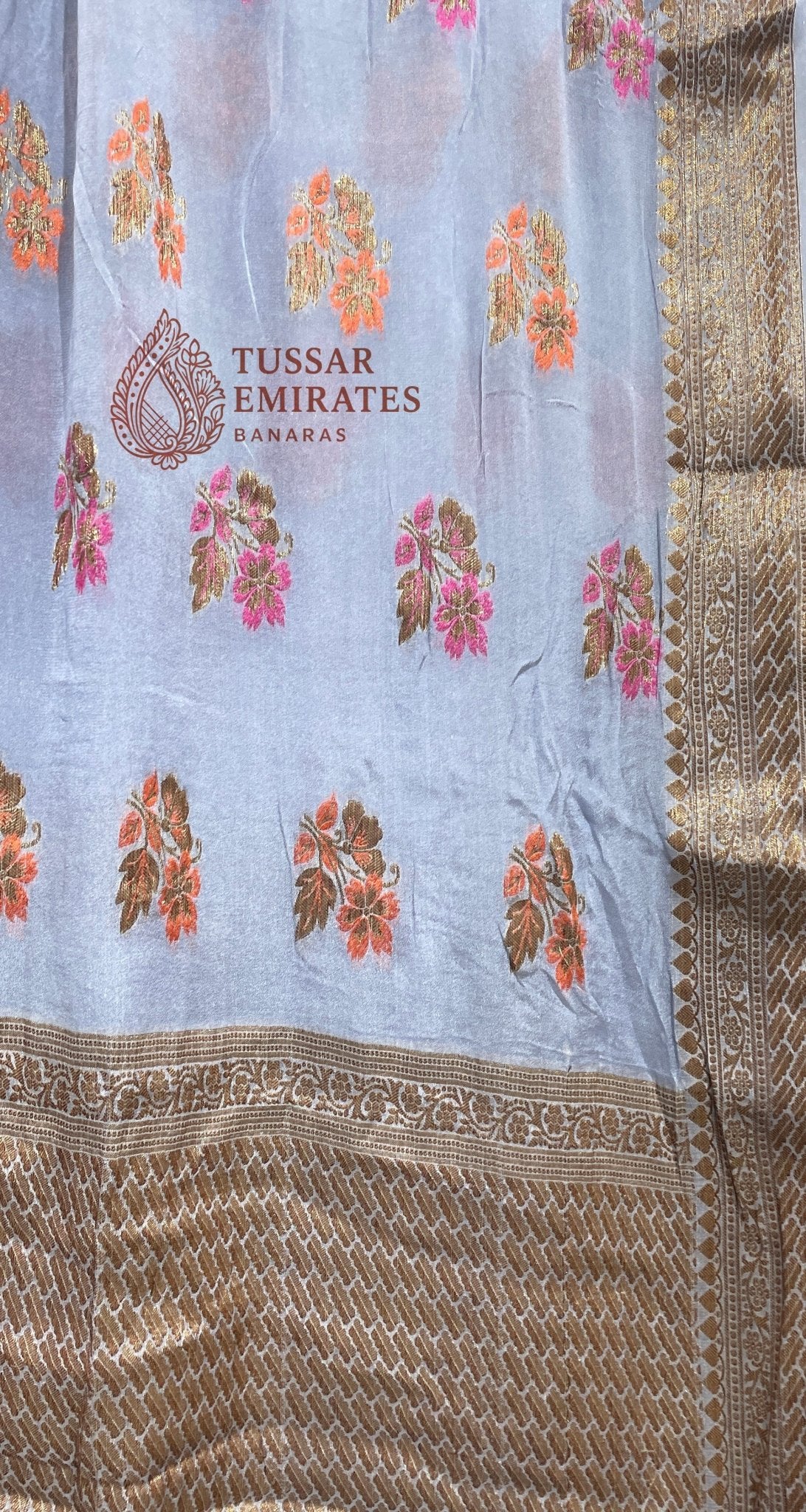 Pure Khaddi Chiffon Banarasi Saree - Tussar Emirates