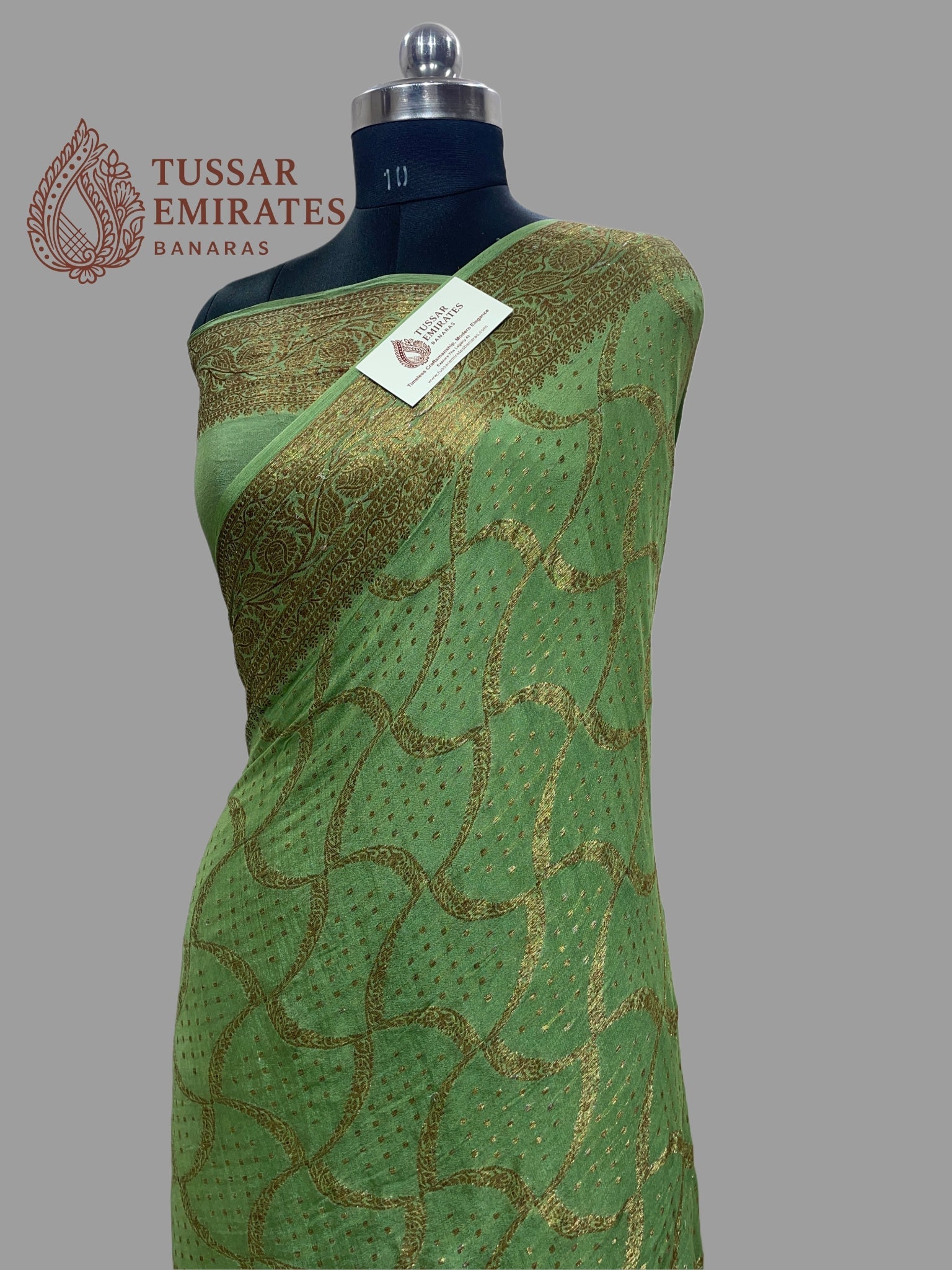 Pure Khaddi Chiffon Banarasi Saree - Tussar Emirates