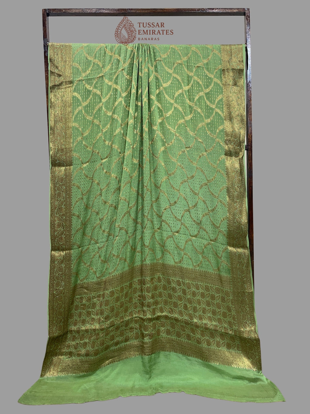 Pure Khaddi Chiffon Banarasi Saree - Tussar Emirates