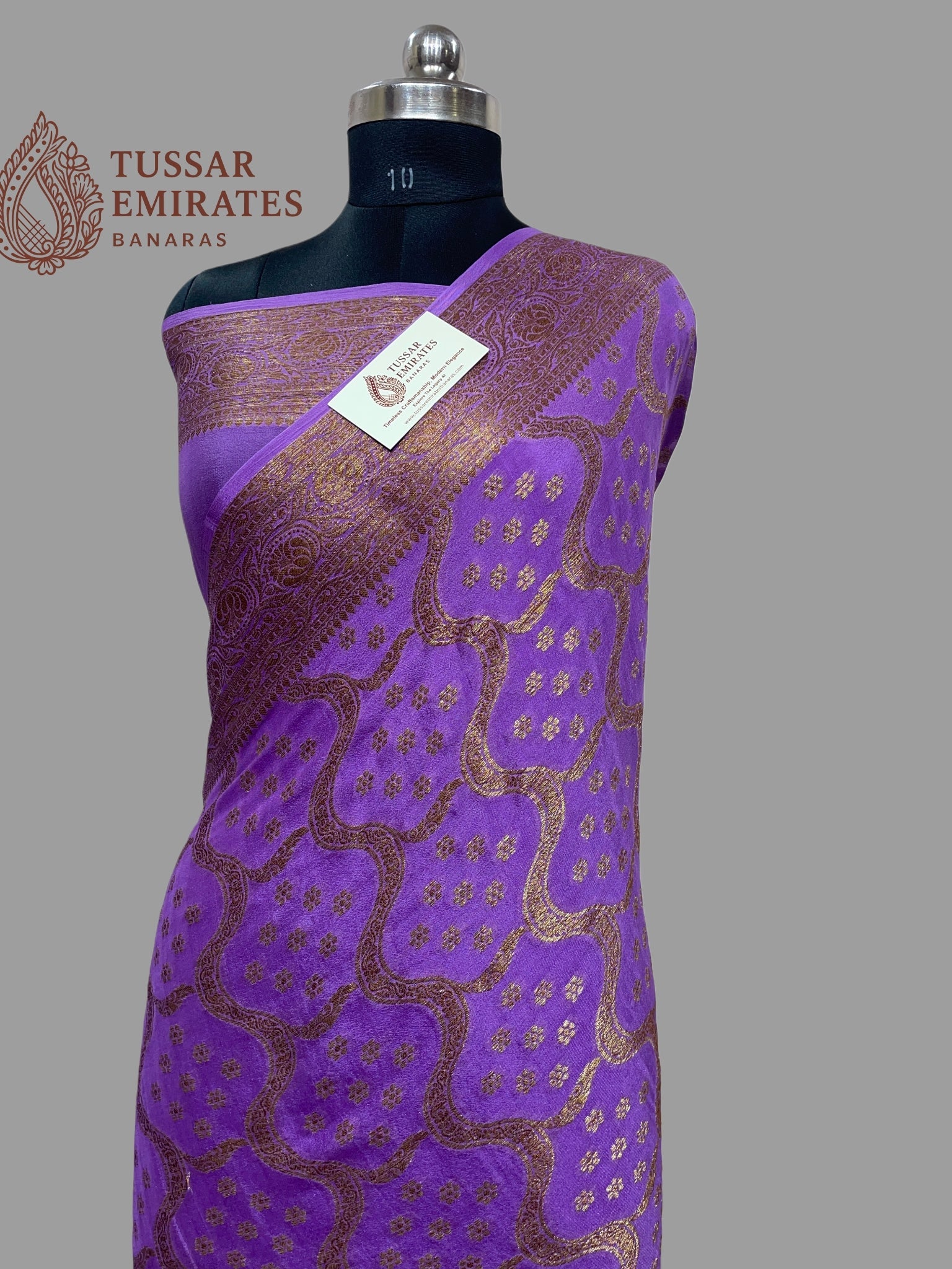 Pure Khaddi Chiffon Banarasi Saree - Tussar Emirates