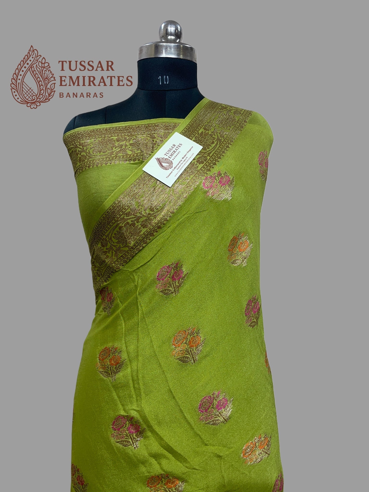 Pure Khaddi Chiffon Banarasi Saree - Tussar Emirates