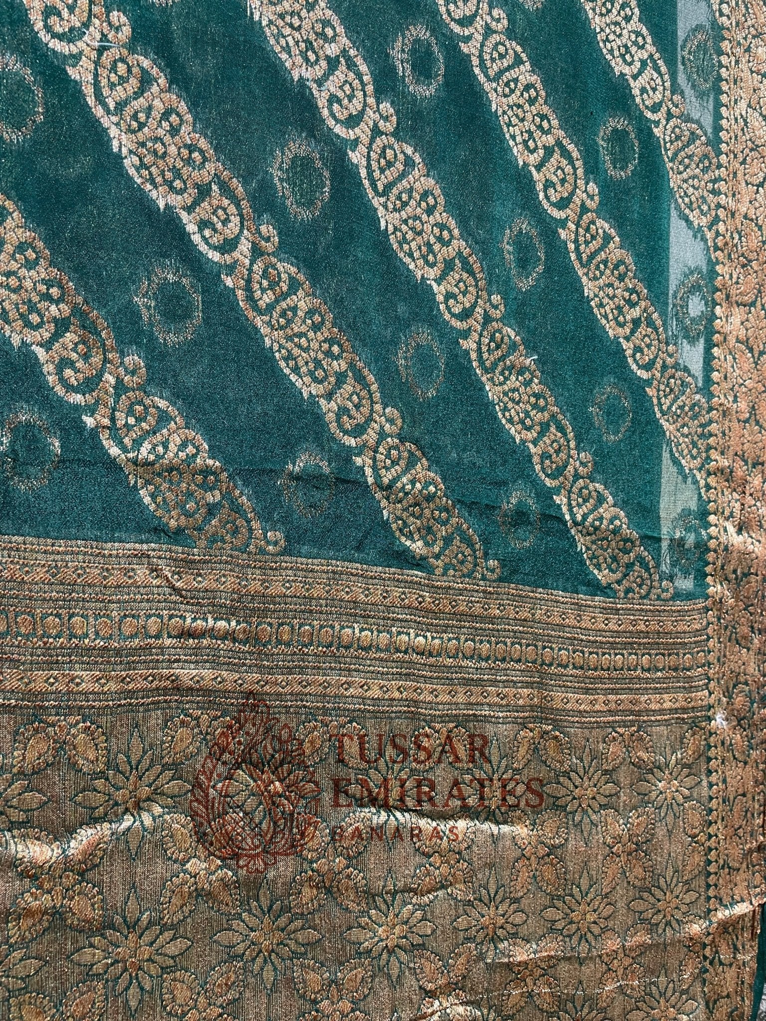 Pure Khaddi Chiffon Banarasi Saree - Tussar Emirates