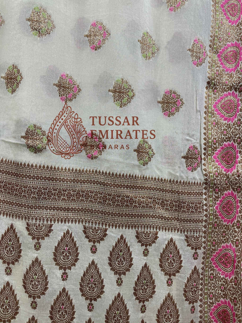 Pure Khaddi Chiffon Banarasi Saree - Tussar Emirates