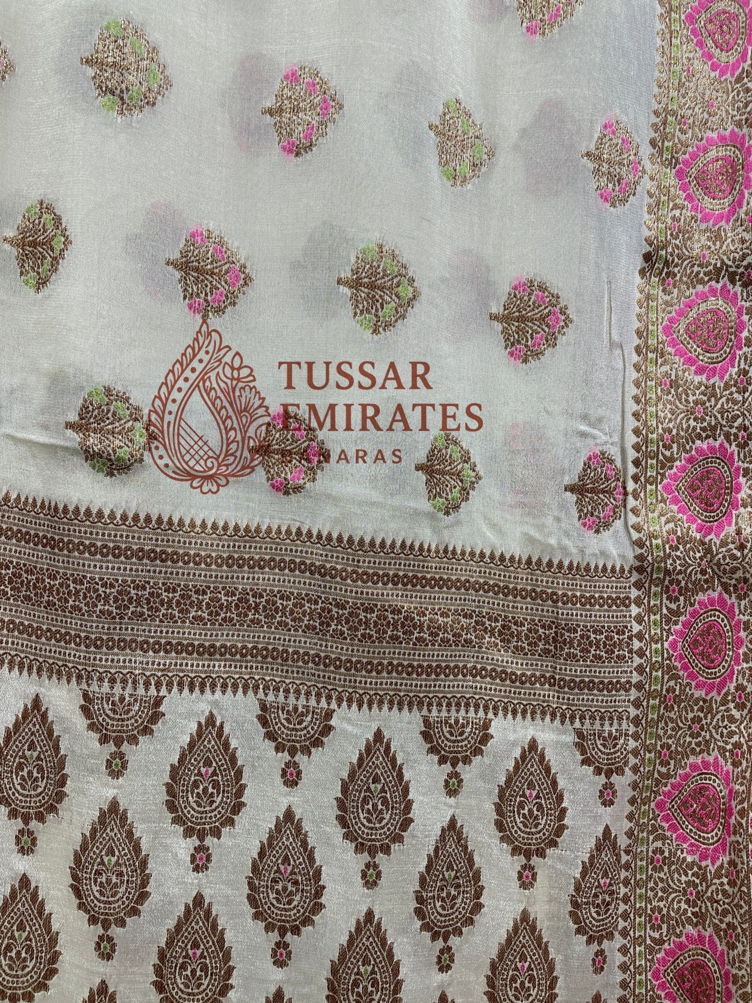 Pure Khaddi Chiffon Banarasi Saree - Tussar Emirates