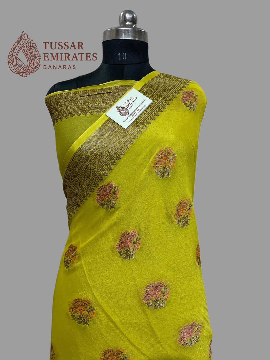 Pure Khaddi Chiffon Banarasi Saree - Tussar Emirates