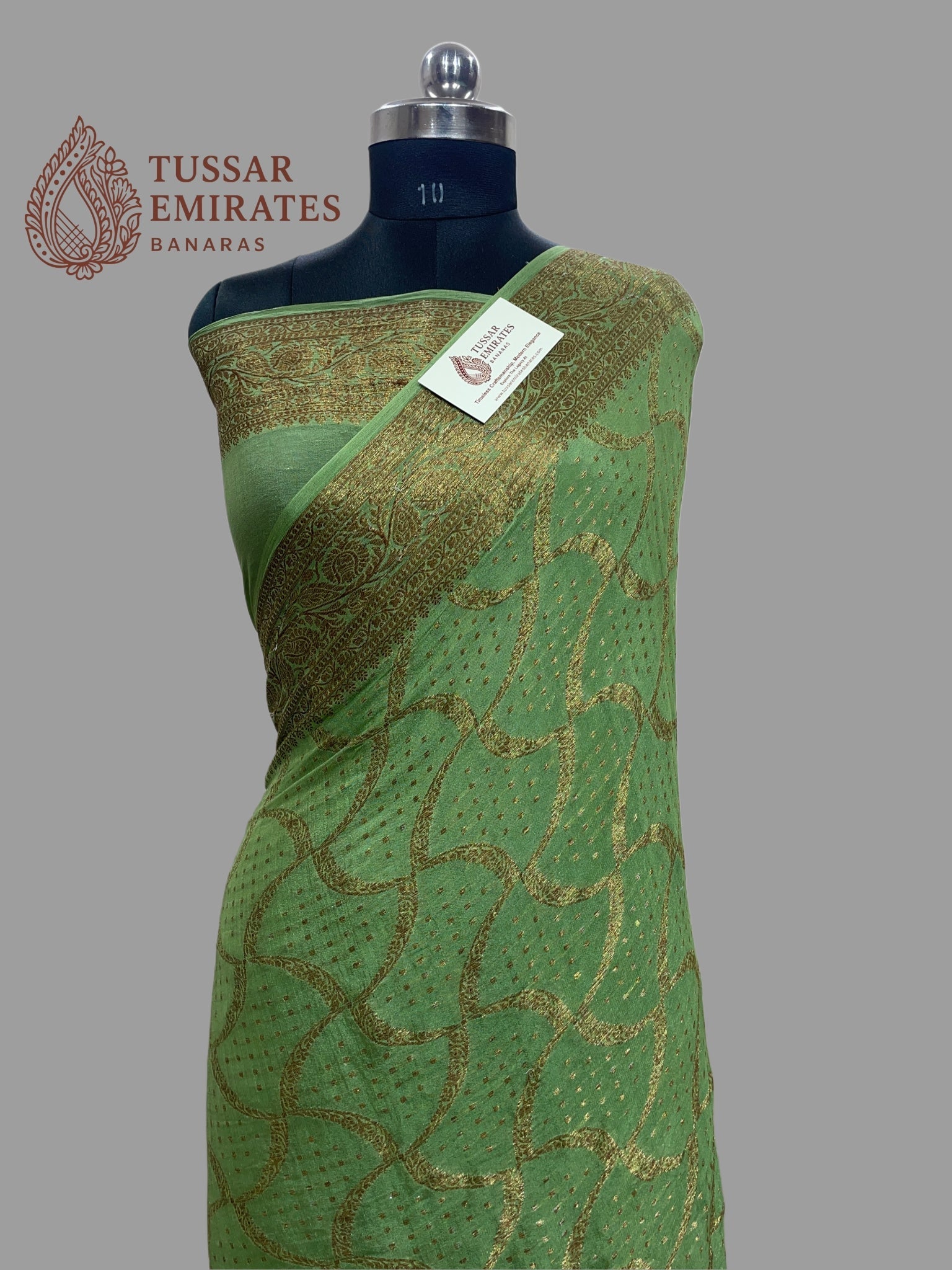 Pure Khaddi Chiffon Banarasi Saree - Tussar Emirates