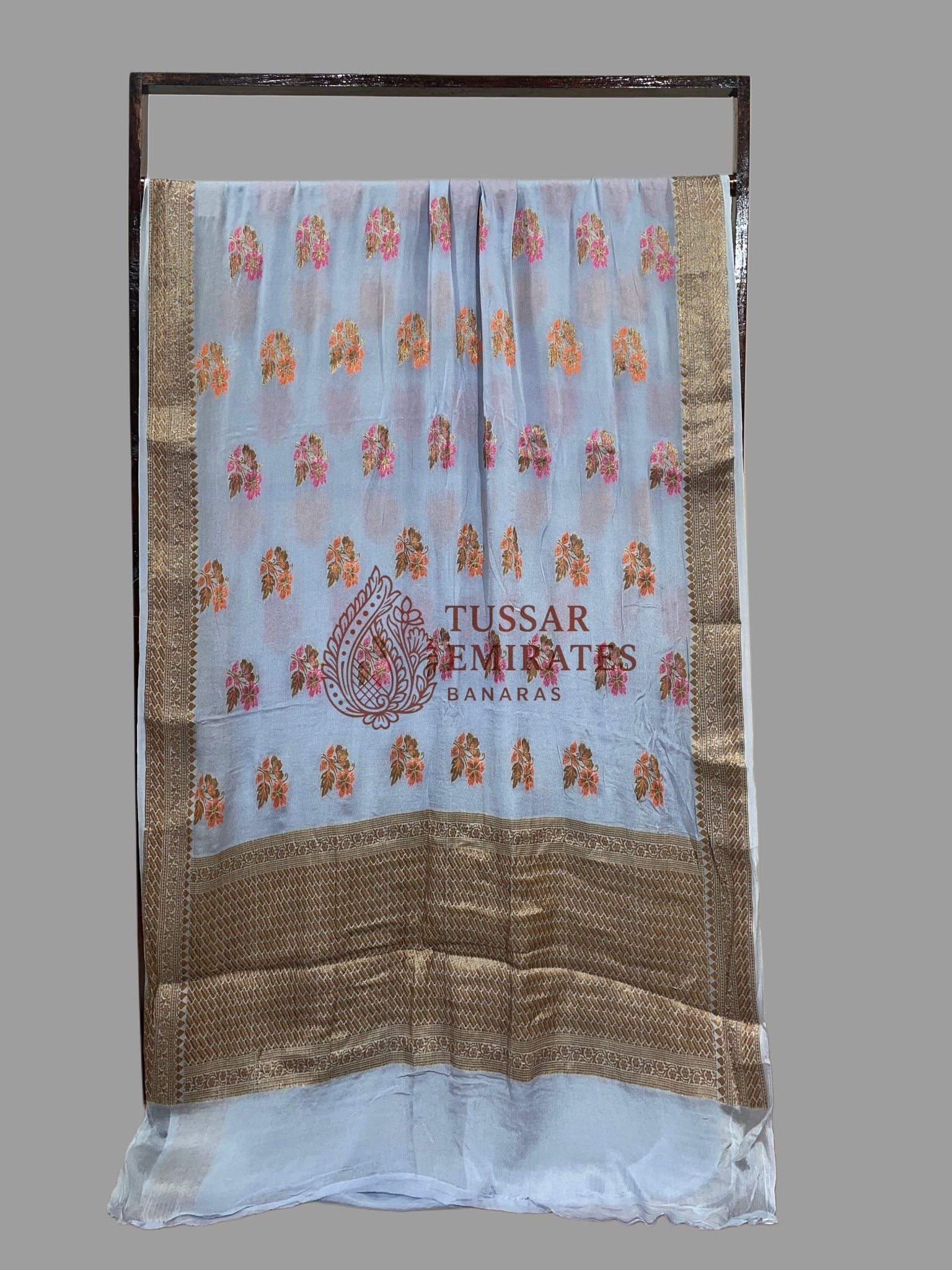 Pure Khaddi Chiffon Banarasi Saree - Tussar Emirates