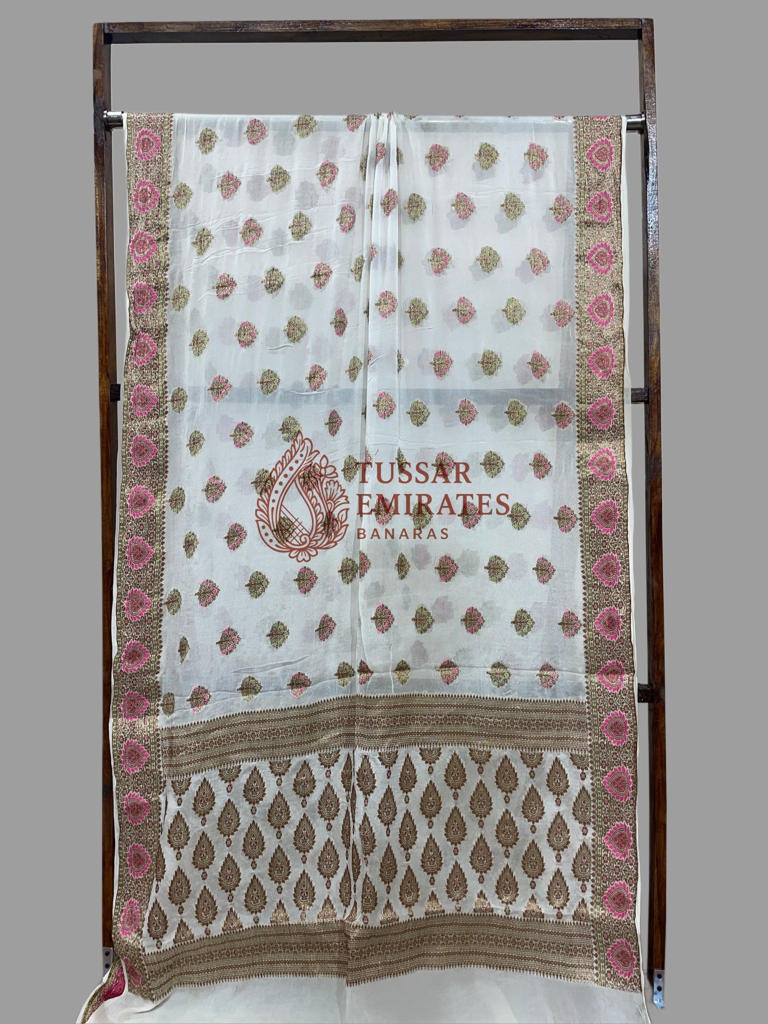 Pure Khaddi Chiffon Banarasi Saree - Tussar Emirates