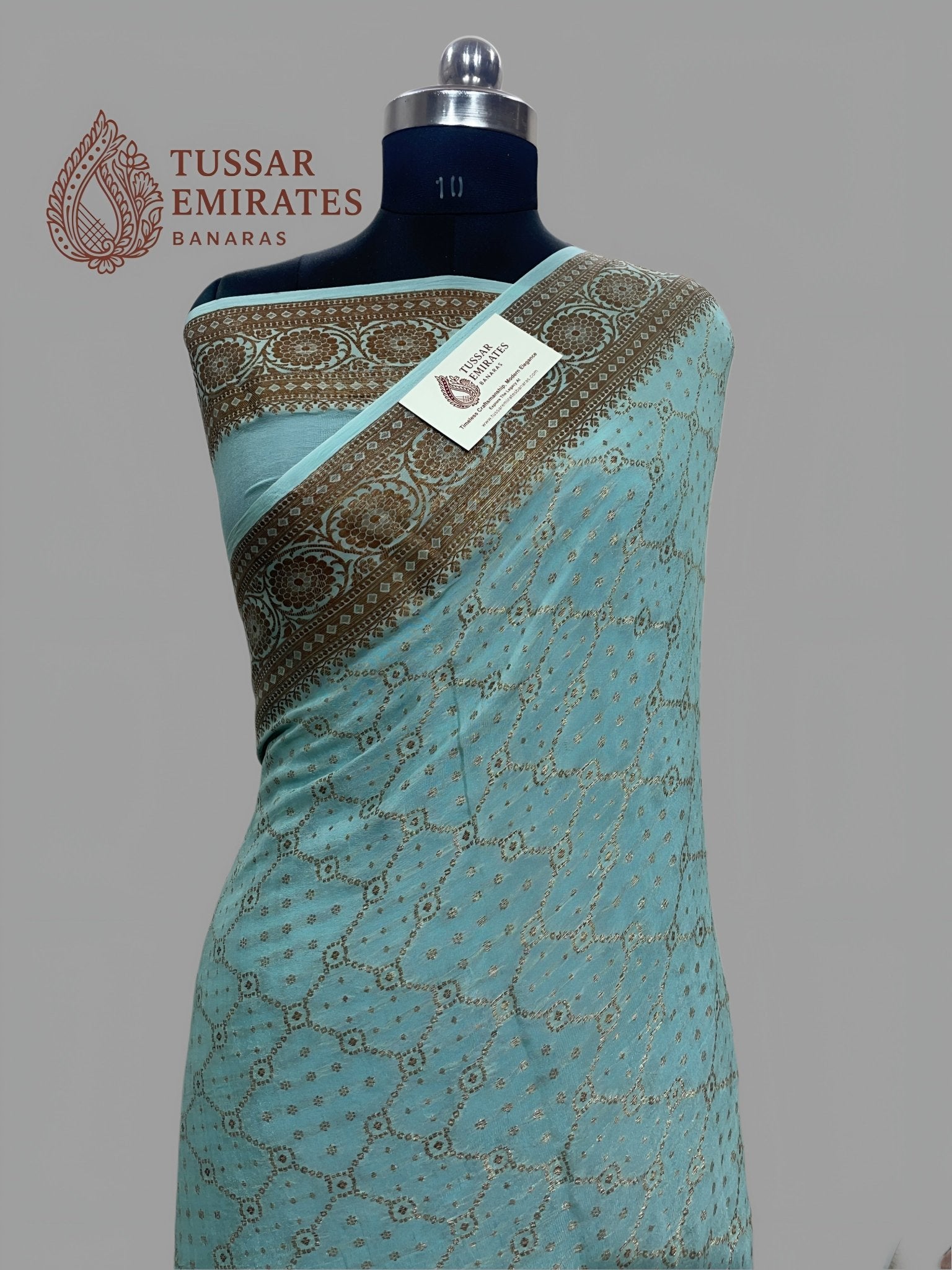 Pure Khaddi Chiffon Banarasi Saree - Tussar Emirates