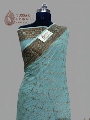 Pure Khaddi Chiffon Banarasi Saree - Tussar Emirates