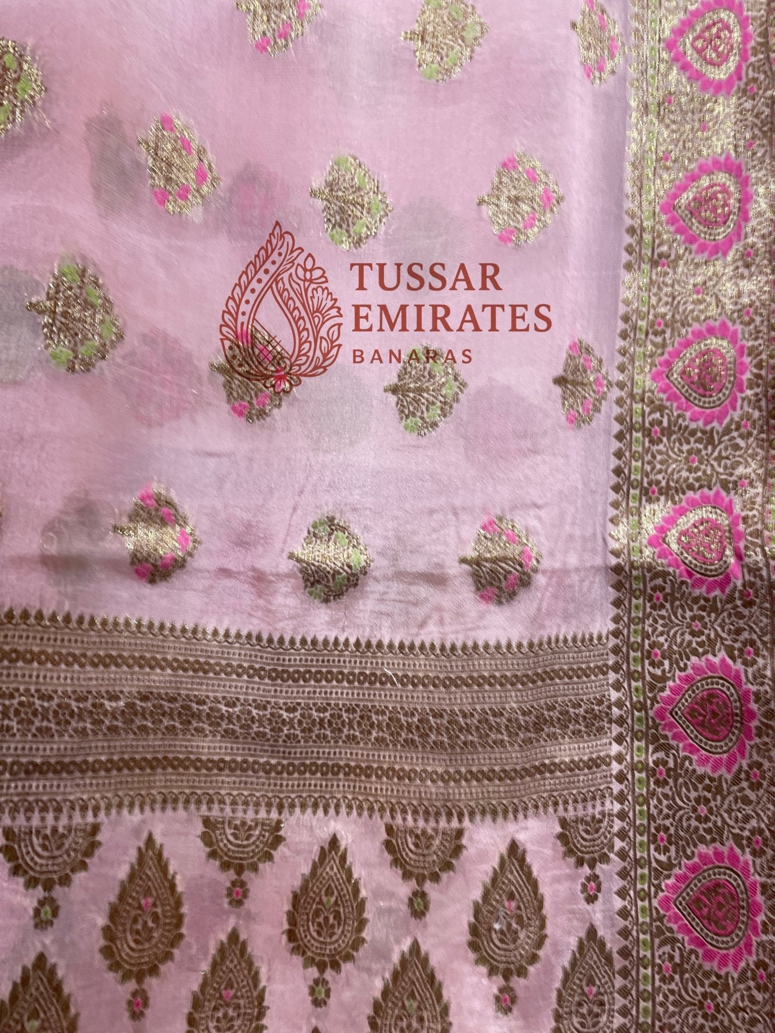 Pure Khaddi Chiffon Banarasi Saree - Tussar Emirates